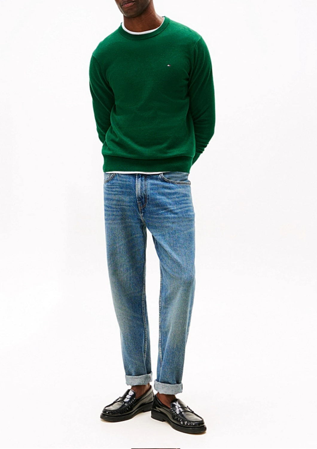 28046 MQ8 GREEN SWEATER CASHMERE - Maglieria - TOMMY HILFIGER