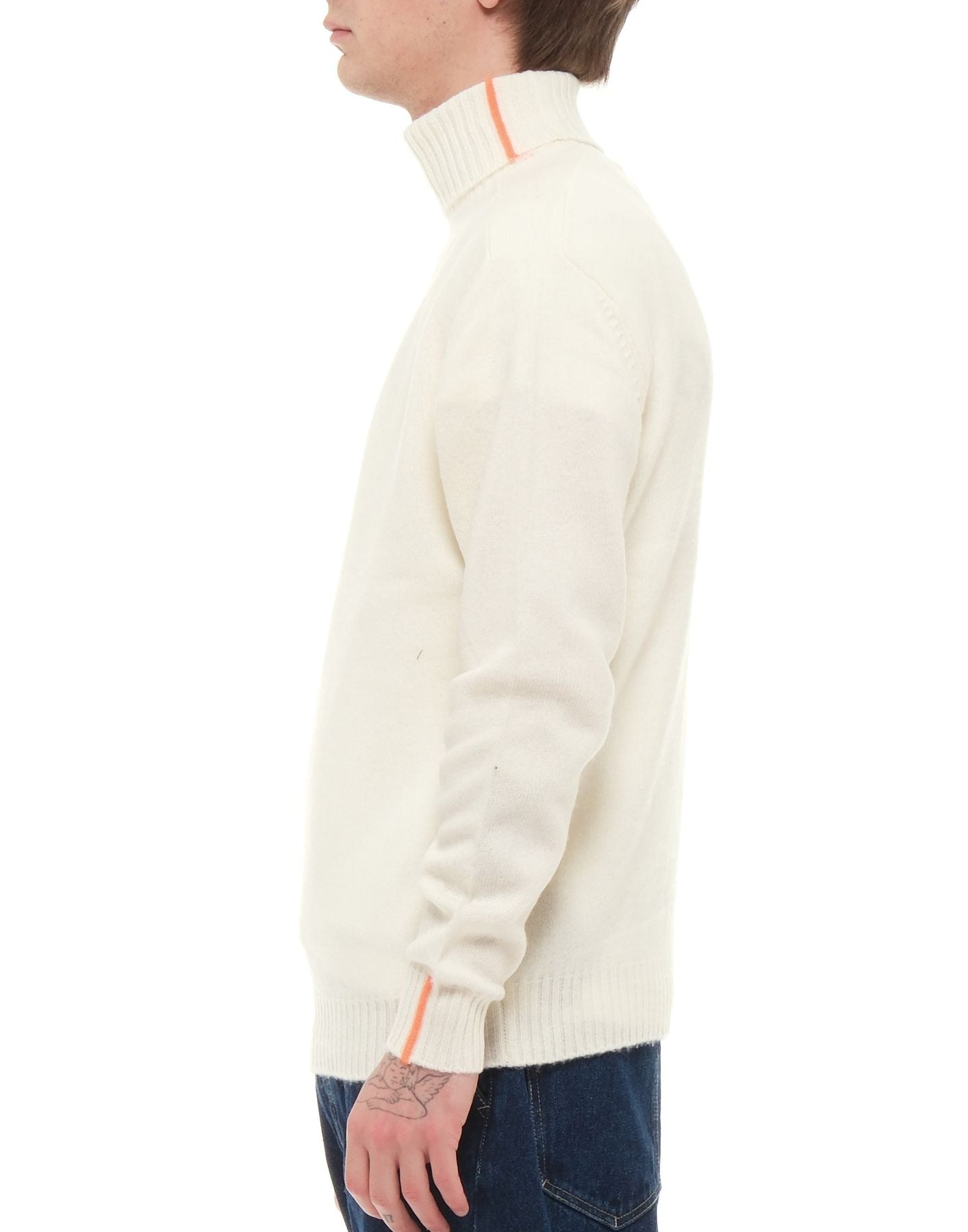 Sweater man MGS530033U V4 OFF WHITE Suns