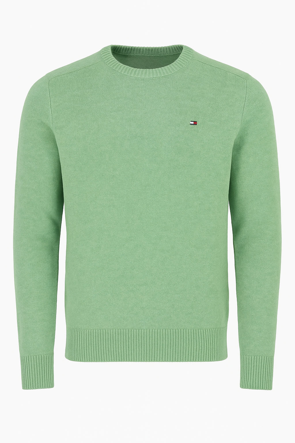 36535 MQ9 GREEN LAMBSWOOL SWEATER - Maglieria - TOMMY HILFIGER