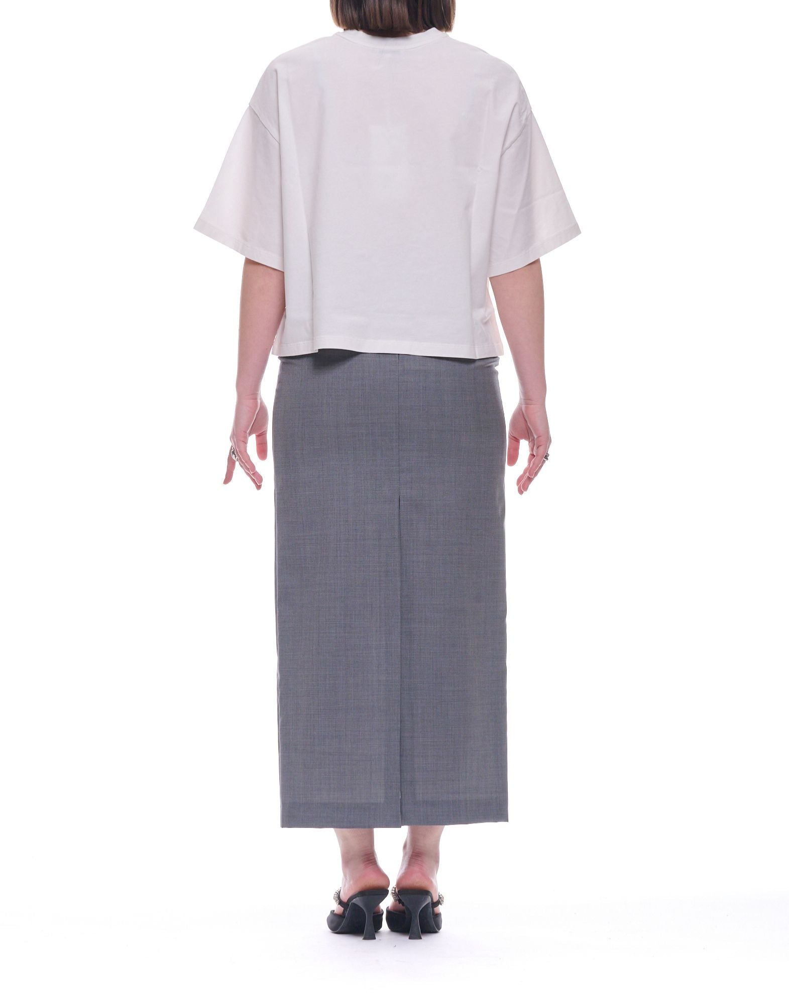 Hevò Morigino White Cotton T-Shirt Women 040 MORIGINO W L700 0601