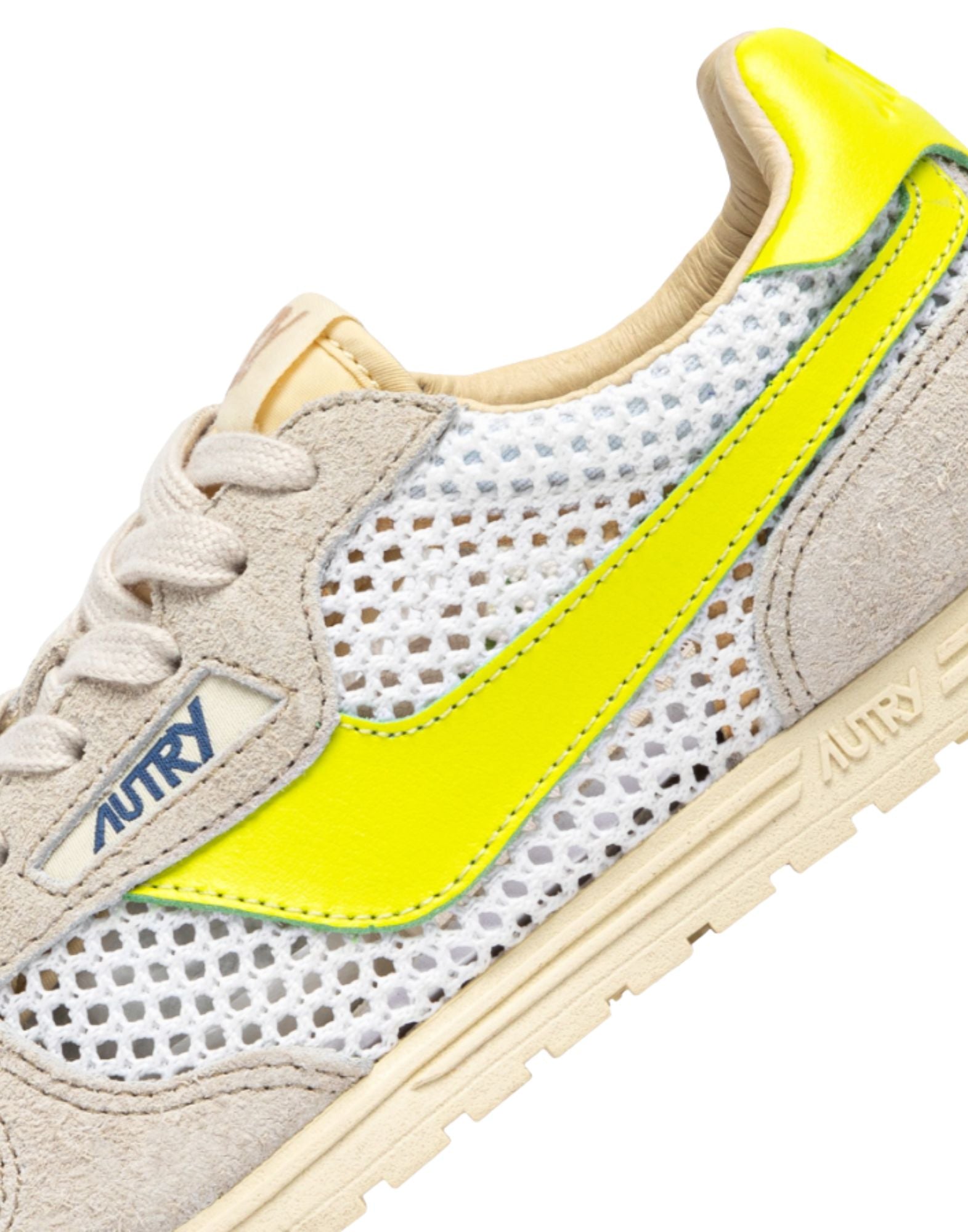 Autry Windspin Women’s Sneakers in Mesh and Leather White Sand and Evening Primrose WSLW KD02 WINDSPIN LOW