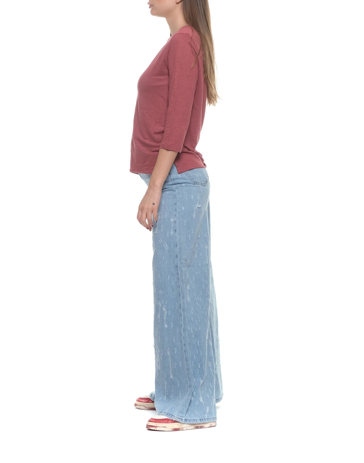 T-shirt woman M011-FTS598 488 Majestic Filatures