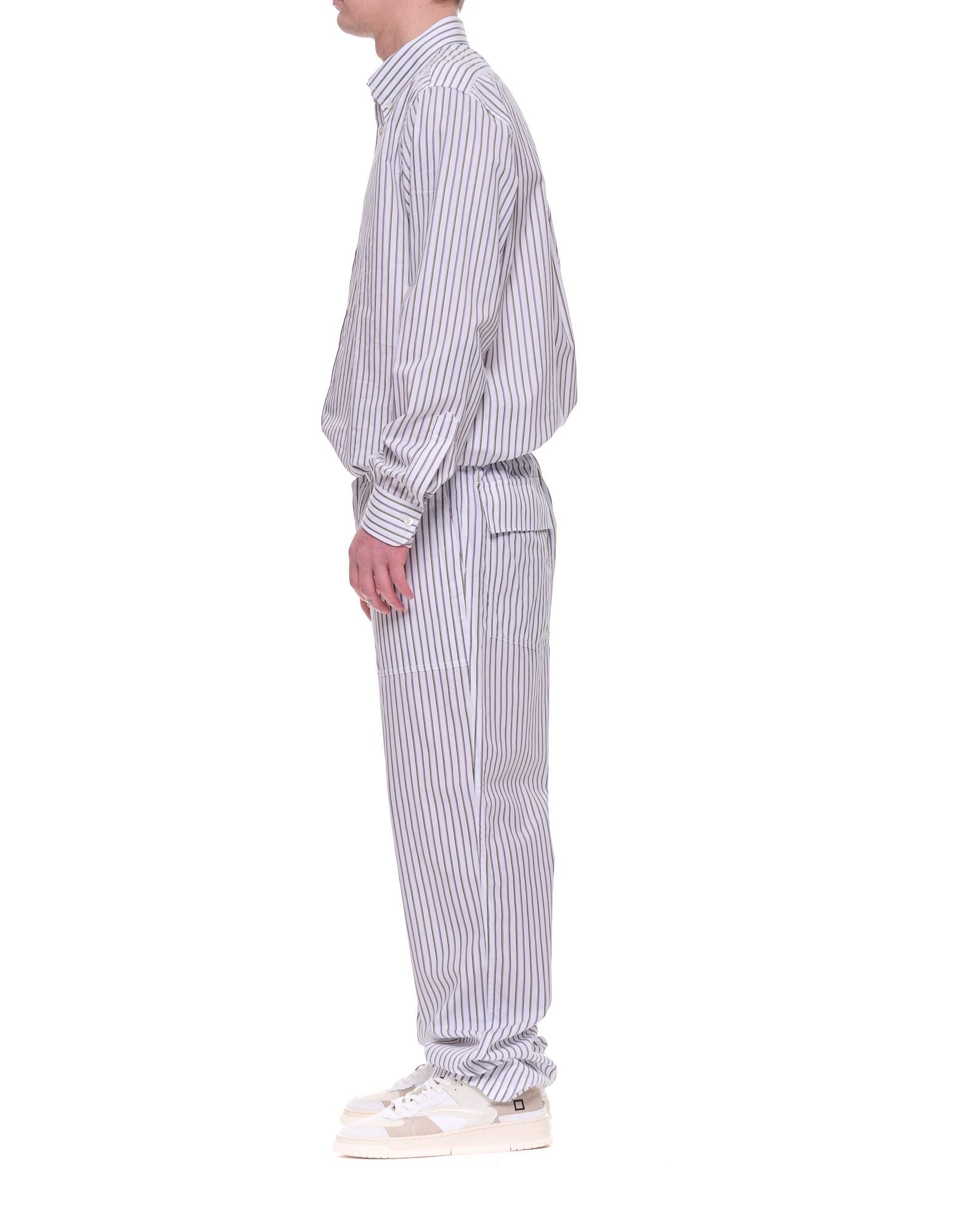 Cellar Door Zac Men’s Cotton Striped Pants Multicolor Regular Fit Made in Italy 110656BL C319 101 ZAC UOMO