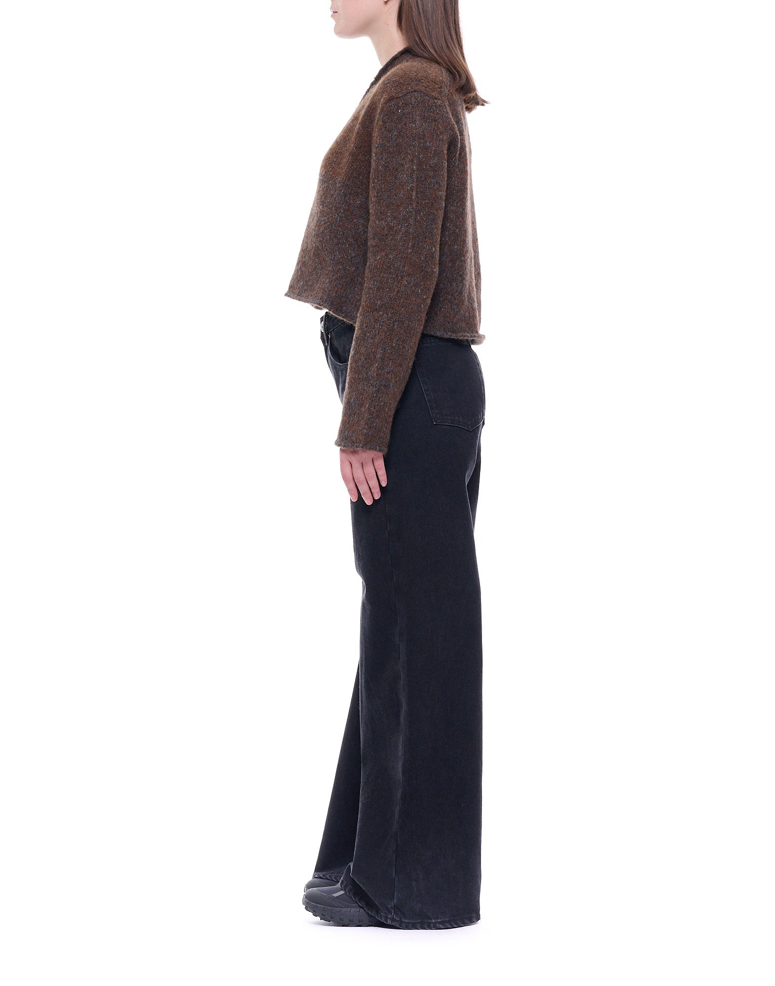 9058 301 BROWN SWEATER - Maglieria - Fabrizio del Carlo