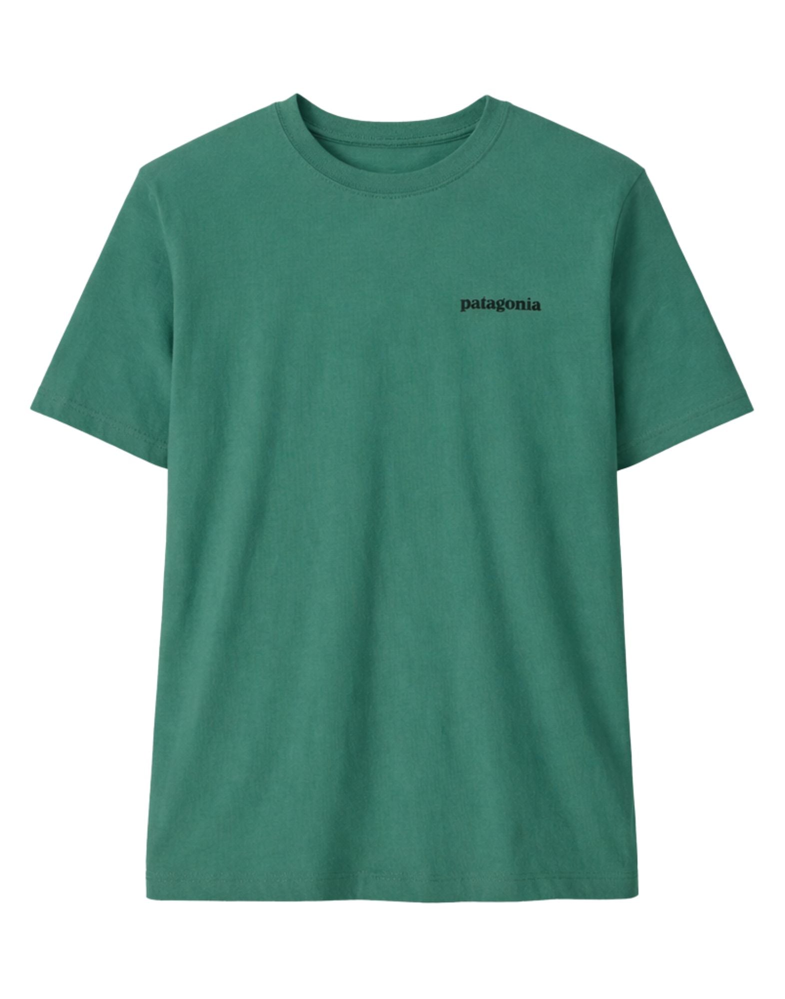 Patagonia Men’s P-6 Logo T-Shirt Gem Green in Organic Cotton 37882 GEMG GEM GREEN