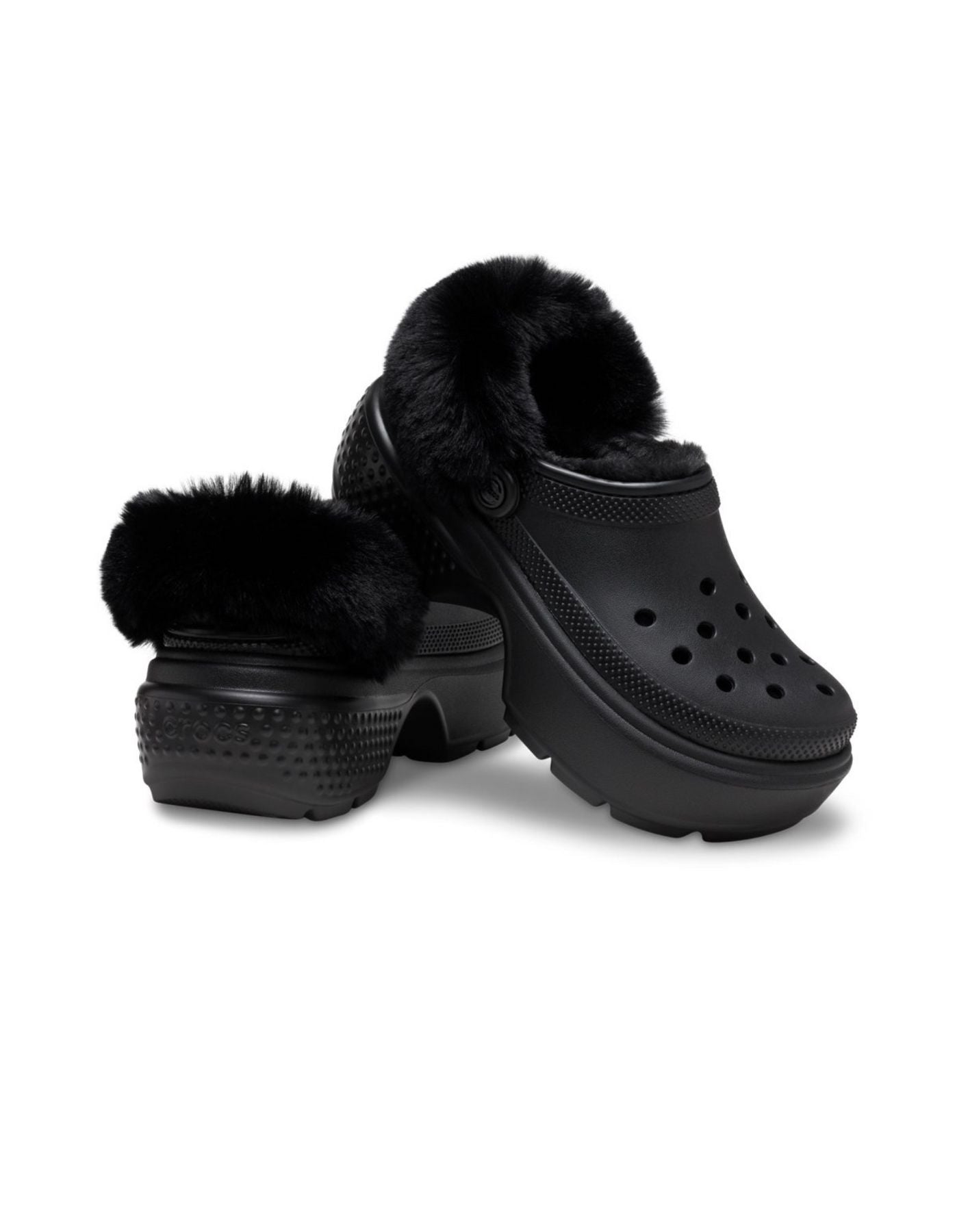 Sandale femme stomp bordé des crocs