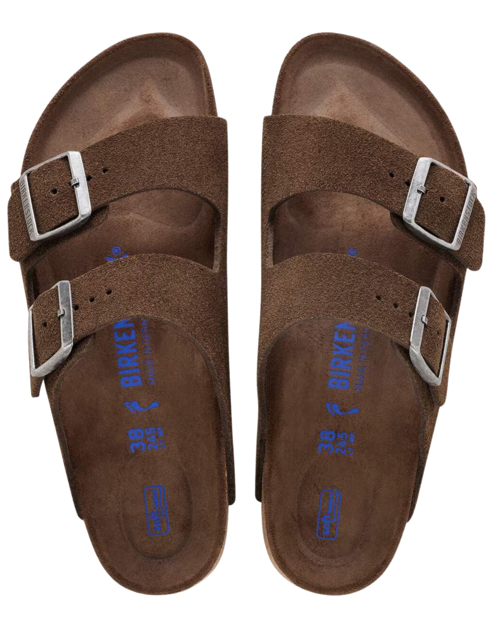 Birkenstock Arizona Soft Footbed Suede Sandals Carafe Tonal Unisex 1031640 CARAFE TONAL FB