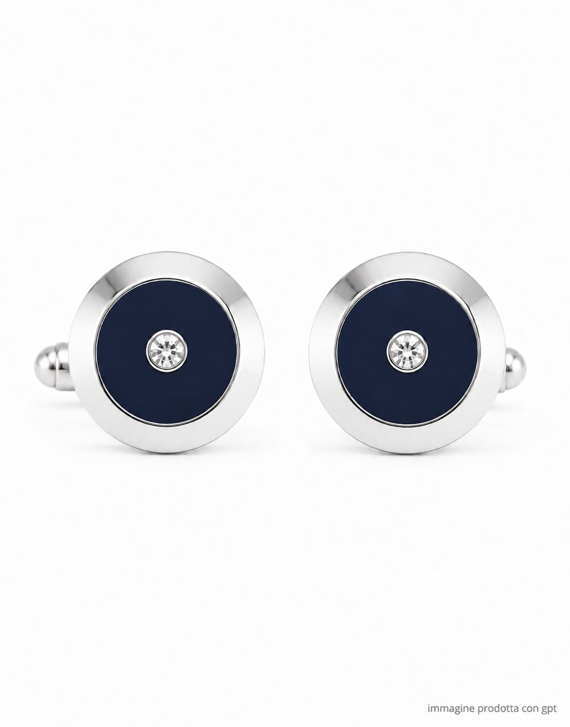 Old Crest Round Brass Cufflinks for Men GML 8012 16 GEMELLI