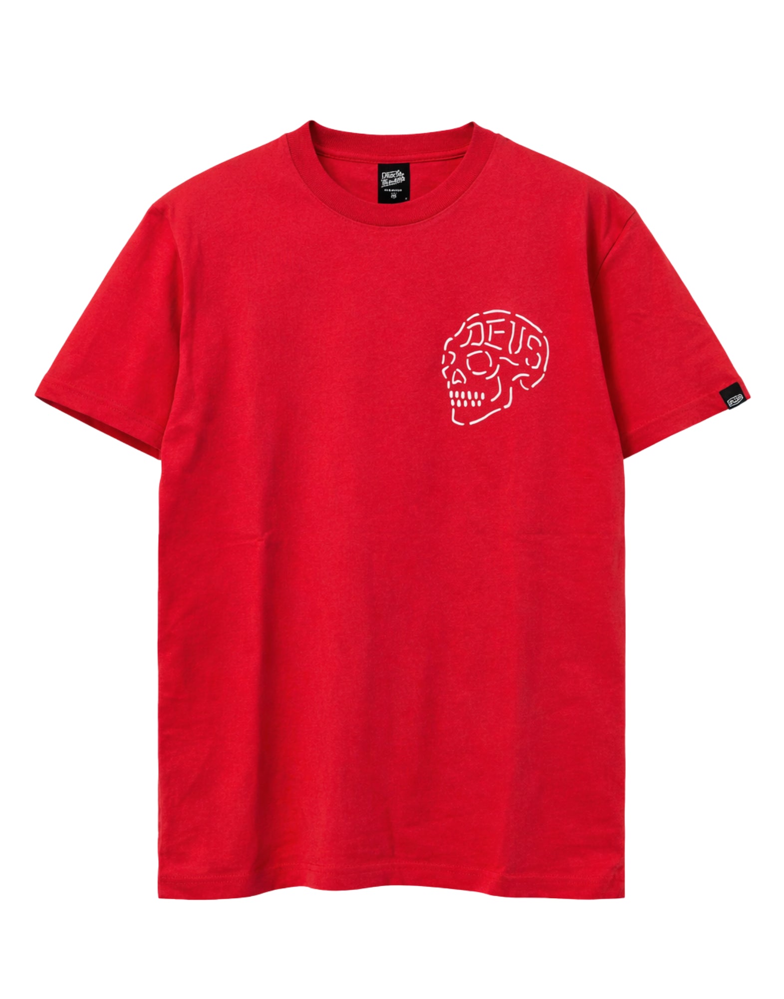 Deus Ex Machina Venice Skull Cotton T-Shirt Red Men’s D261MTS128020090