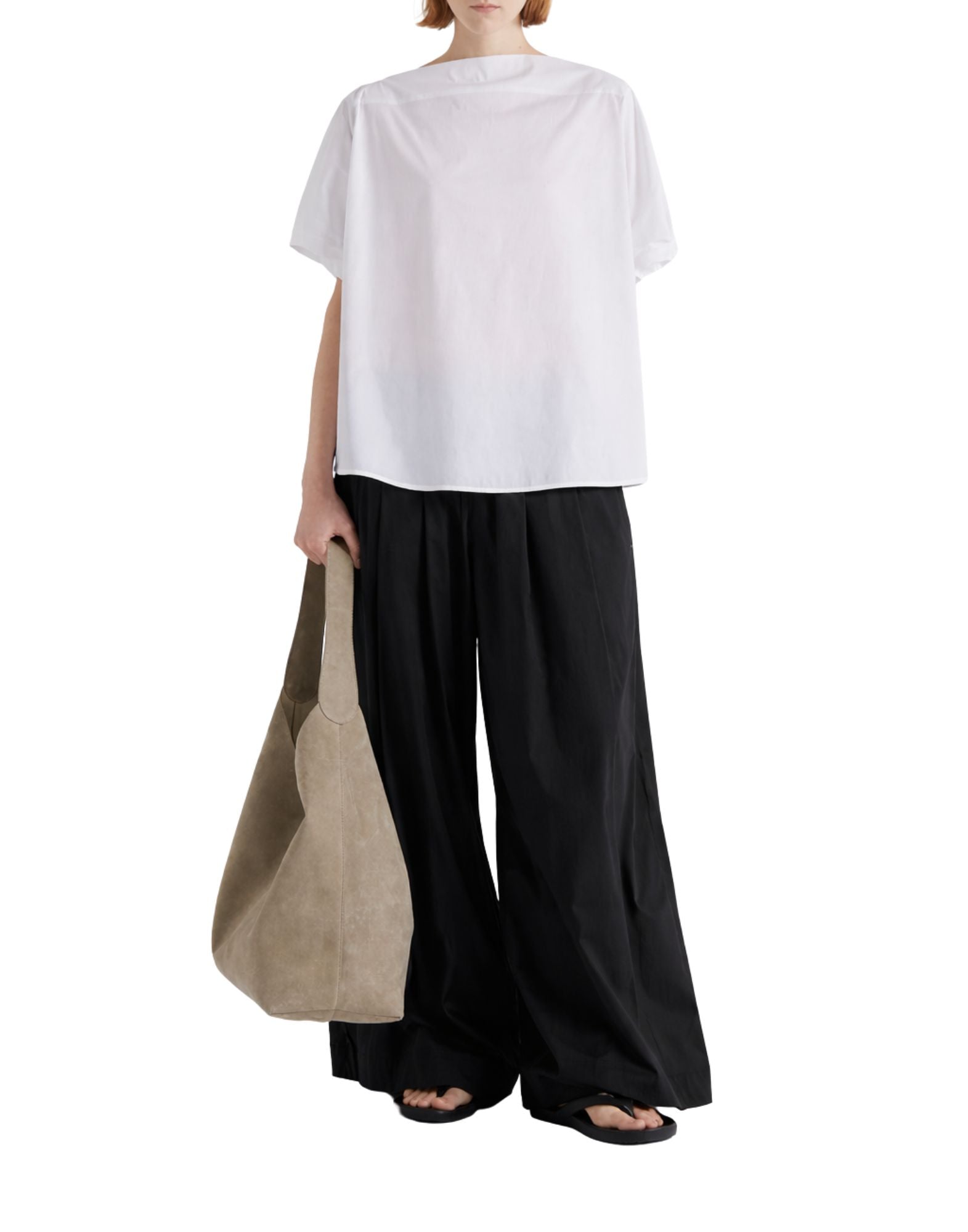 Meimeij Women’s Black Wide-Leg Pants E6/I/M6EB18 100 BLACK