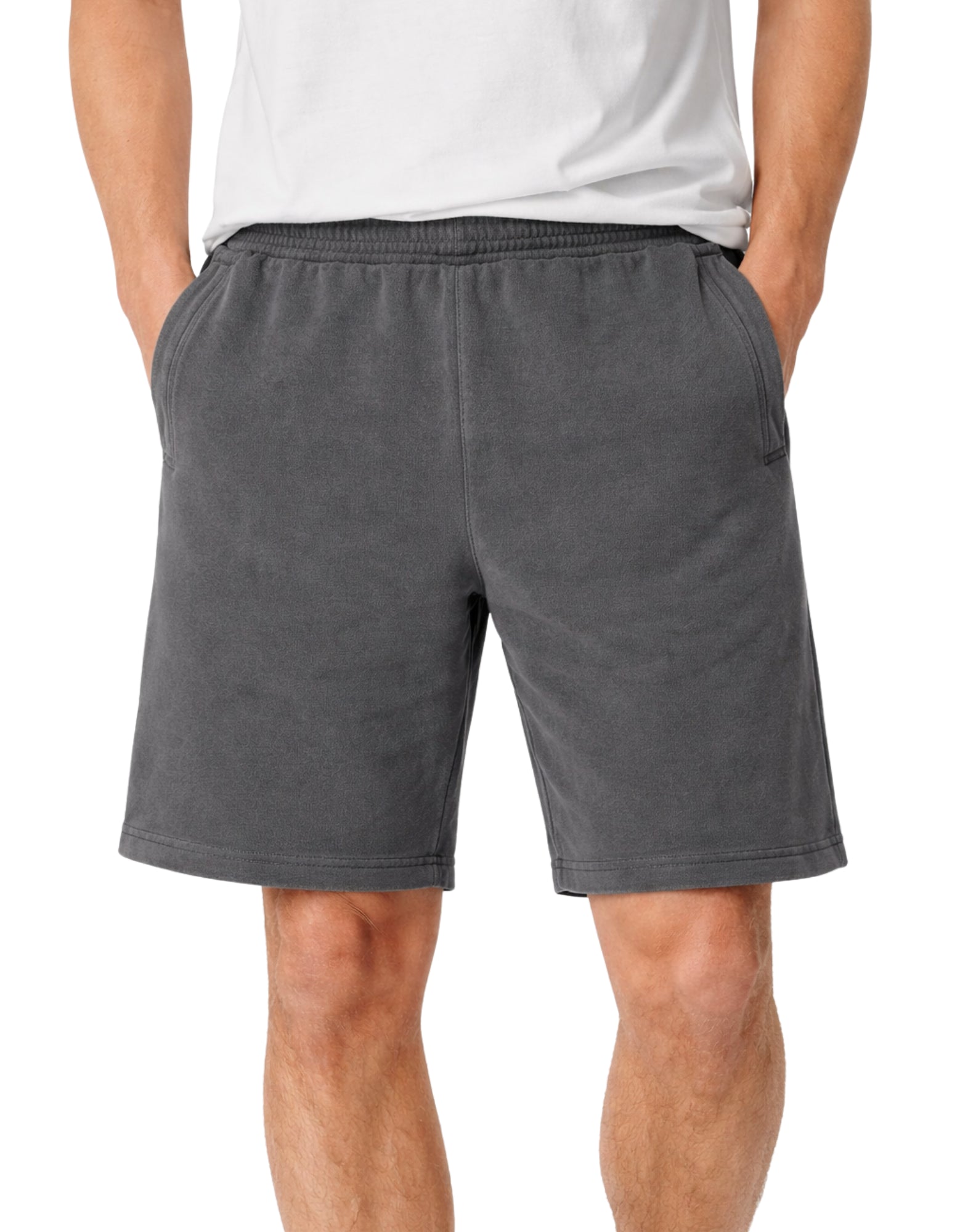 Carhartt WIP Nelson Schweiß Short Stückgefärbtes schwarzes Herrenmodell I030130 89GD