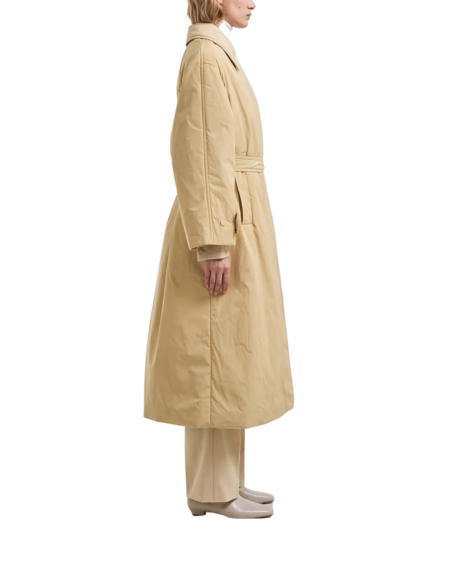 I724 1119 BEIGE TRENCH MOSCHELLA - Cappotti - Hevo
