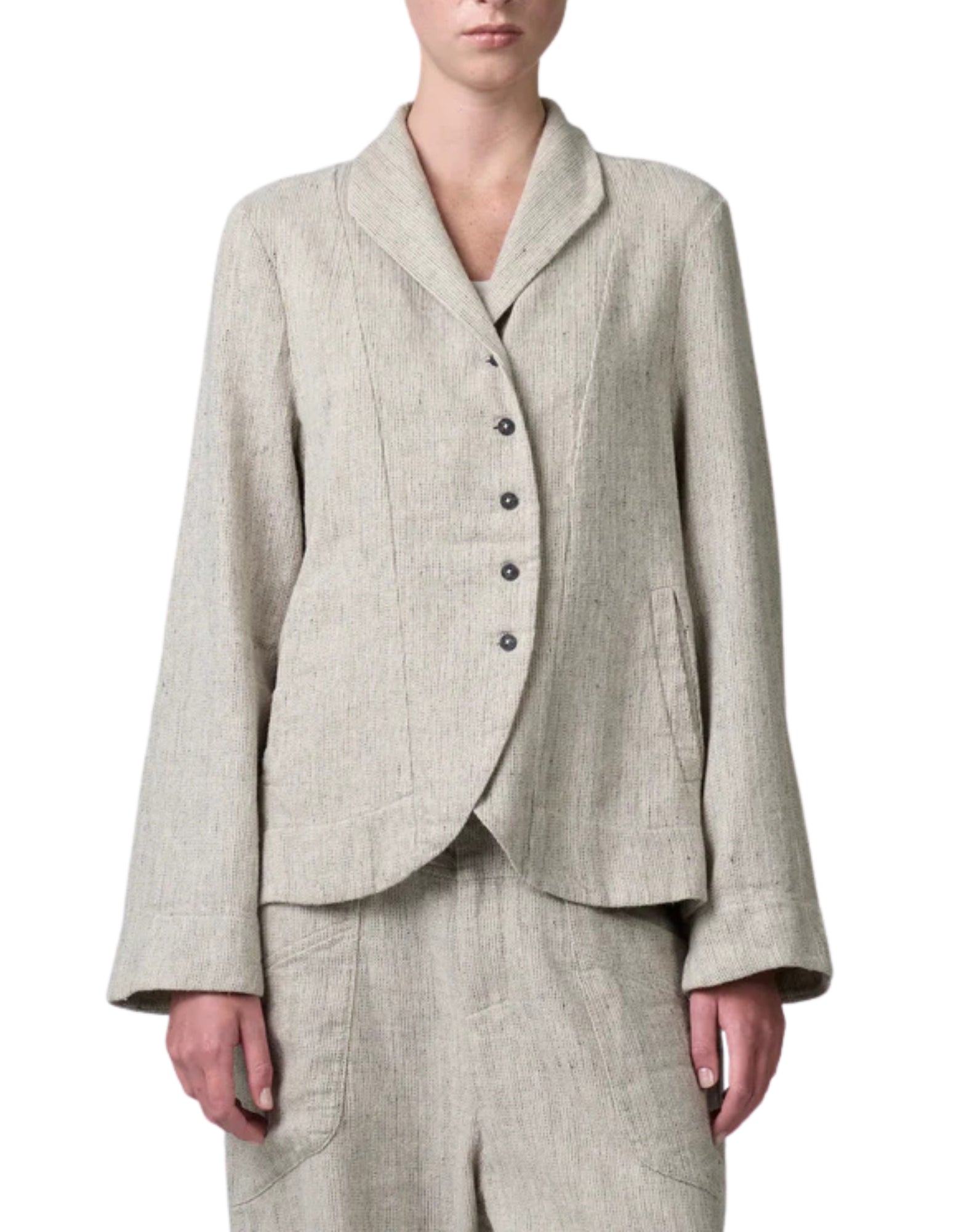 Blazer woman CFDTRBA100 01 CHALK JACKET TRANSIT