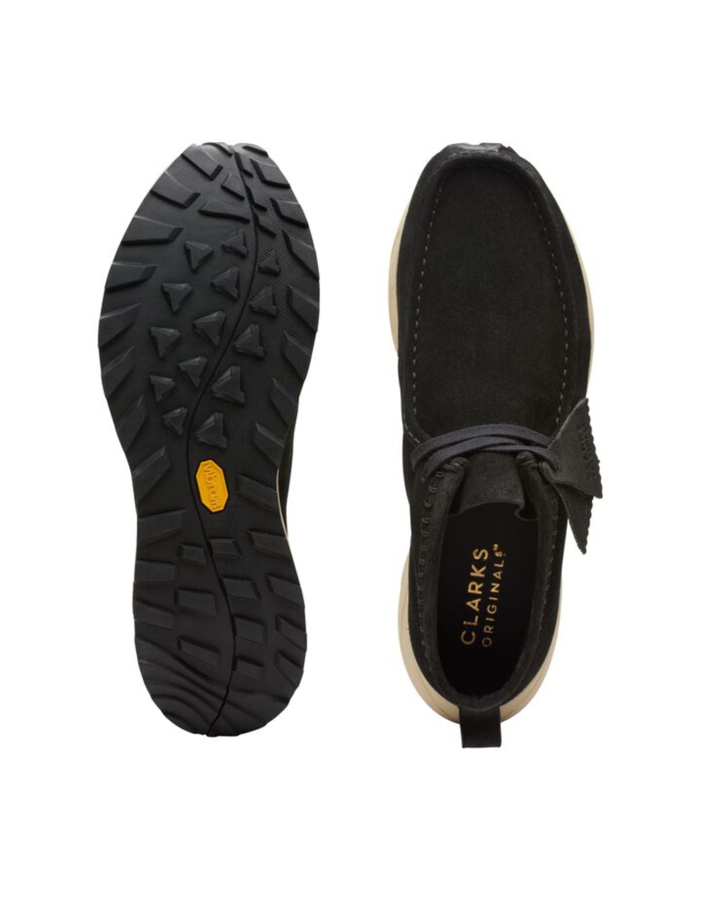Shoes man WALLABEE EDEN BLACK SDE Clarks Originals