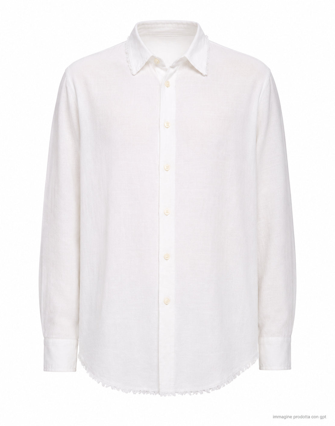 Atomofactory Ivory Cotton Shirt for Men PE26AFU31 01 AVORIO