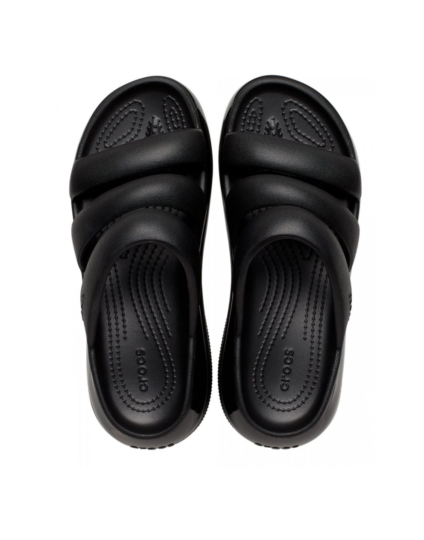 Schuhe Frau Mega Crush Triple Gurt Black Crocs