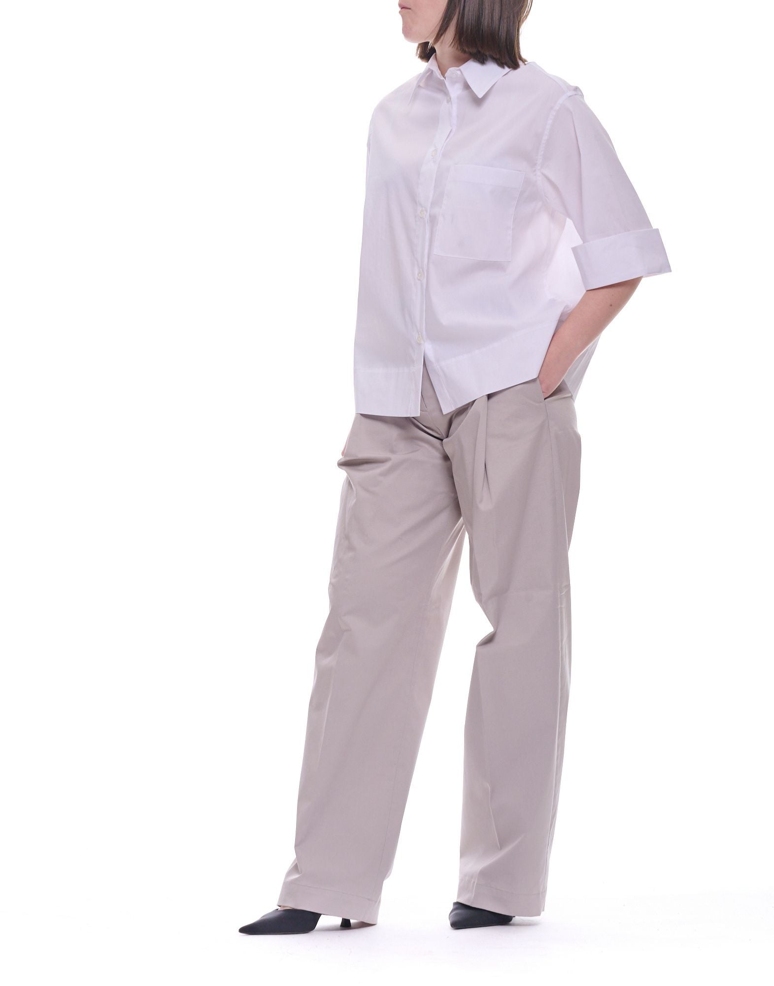 Hevò Sticchi CW Women’s Shirt Cotton Blend White 060 STICCHI CW L704 0601