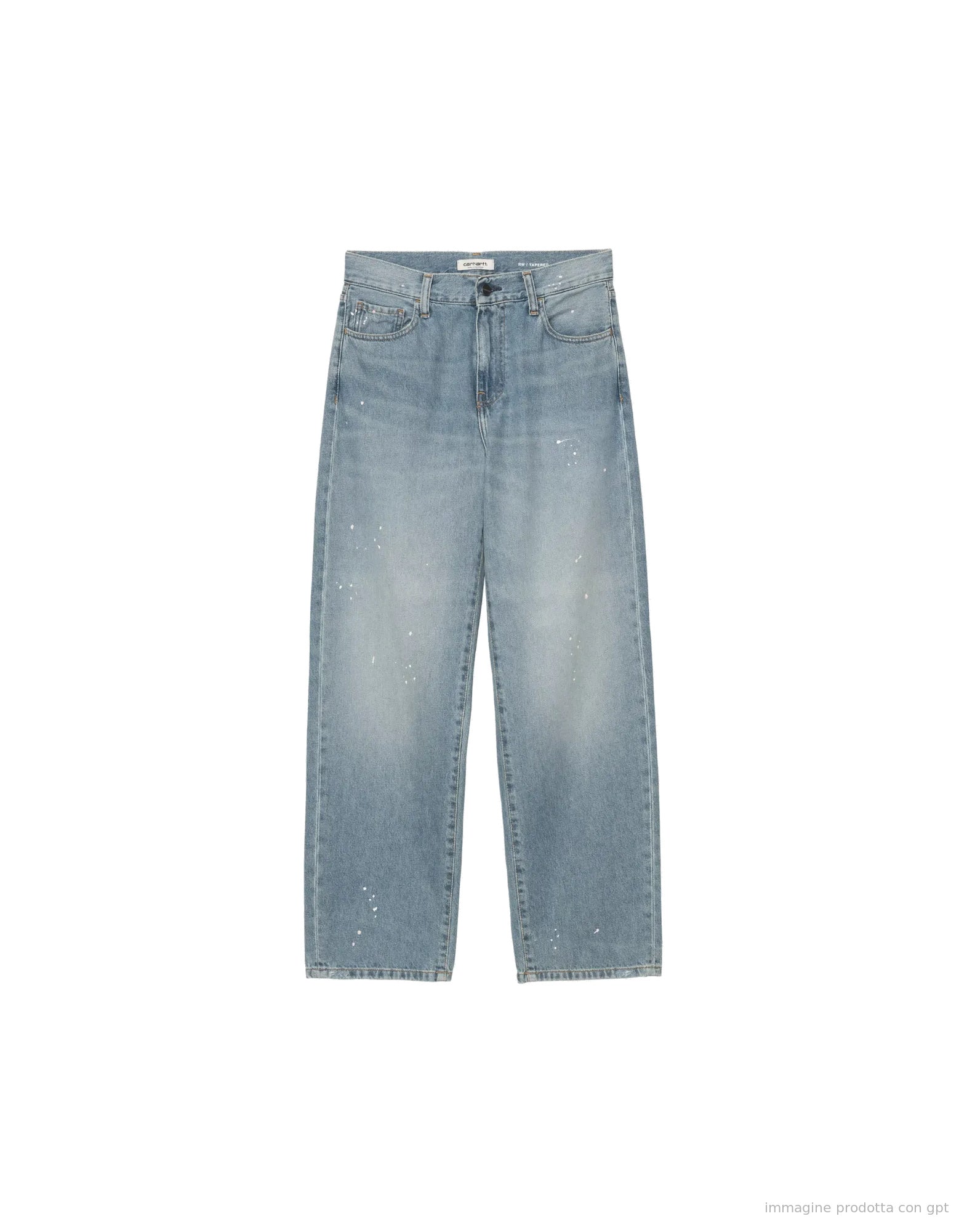 Arin Pant 100% Cotton 'Smithtown' Denim, Blue destroy wash, splatter
