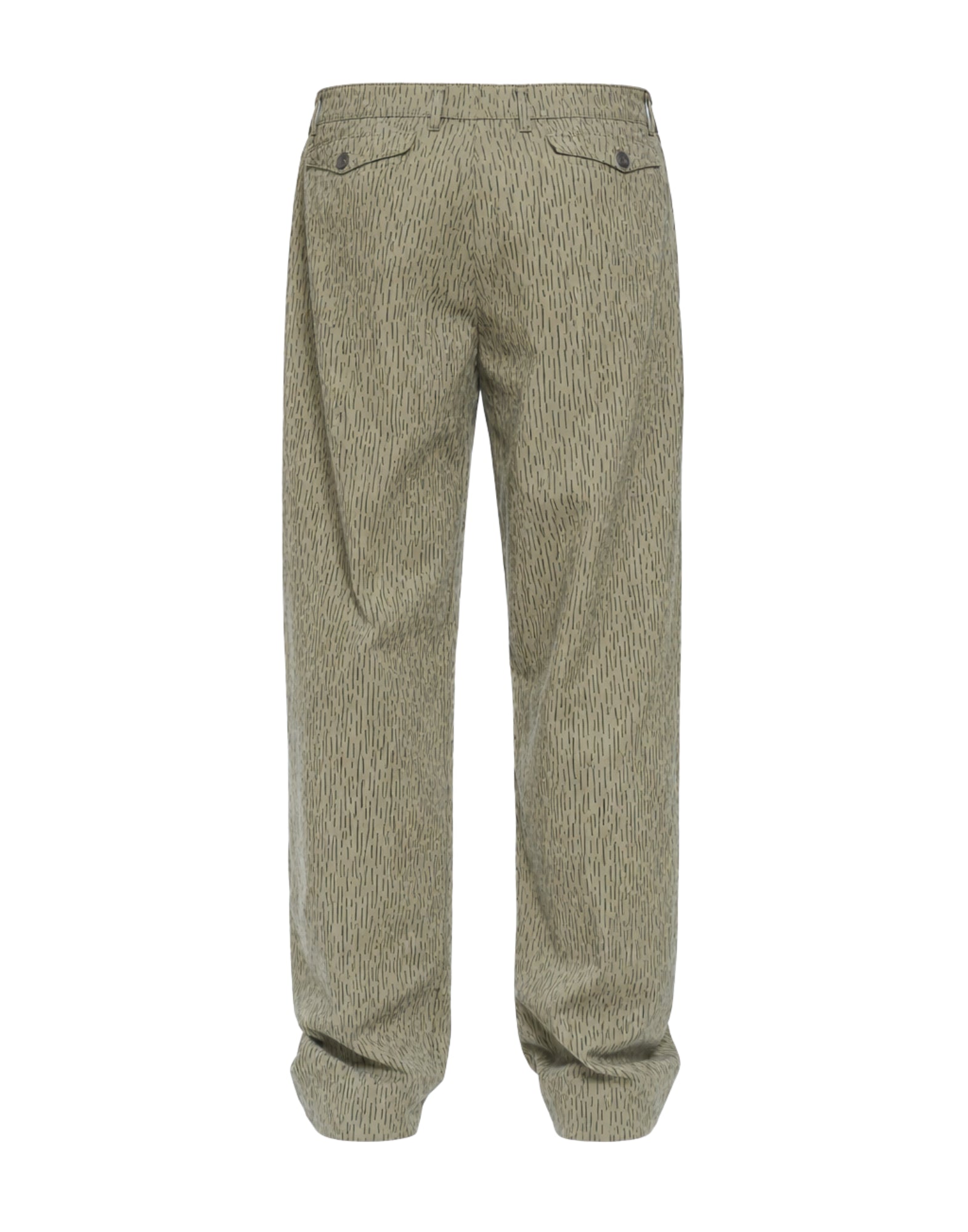 Meteorite Overcarrot Cotton Fabric Pants Green Regular Fit MTR06 METEORITE U57 STAMPA R