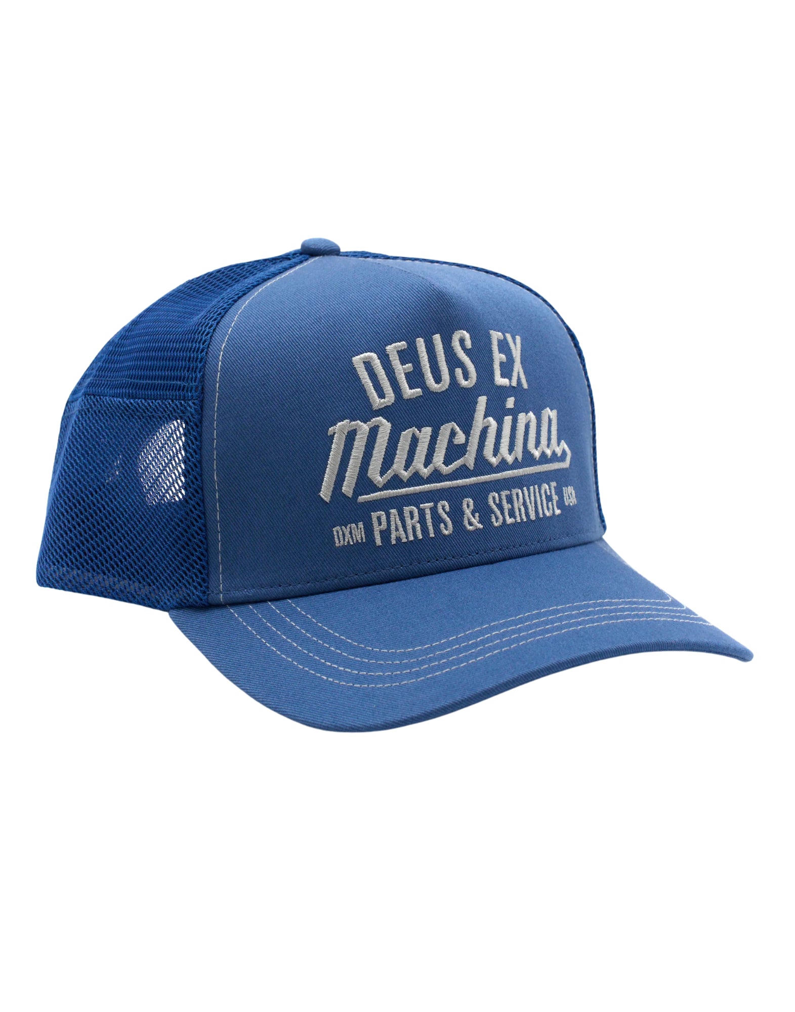 Hat man DMP257956 OVERBITE TRUCKER MECHANIC BLUE Deus Ex Machina