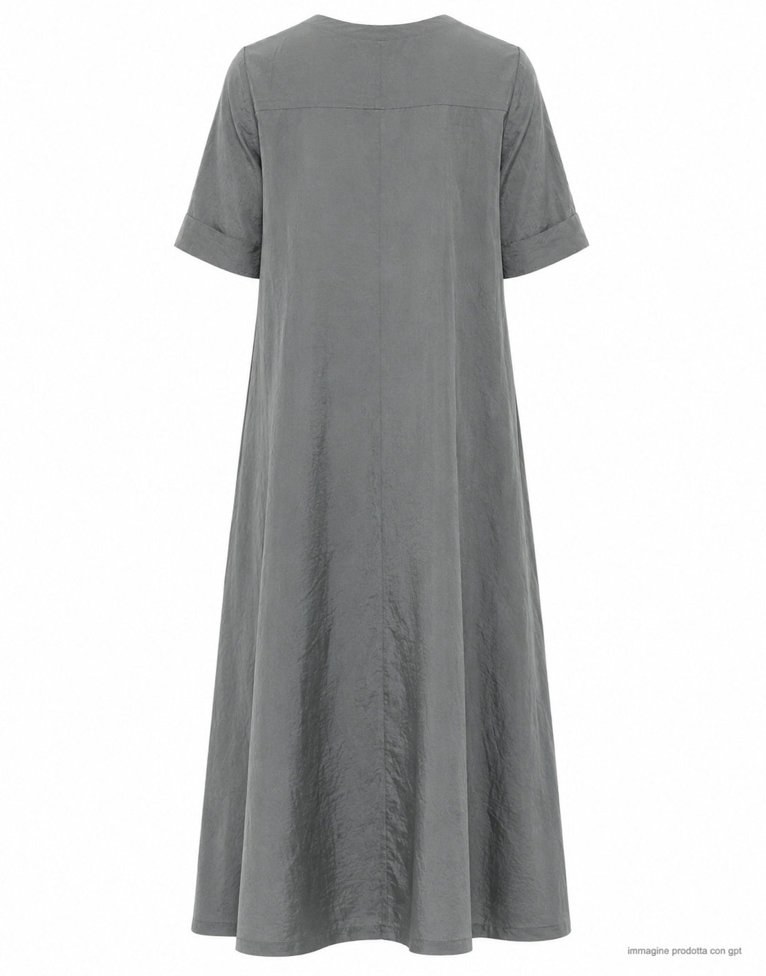 Transit Vestido largo de mujer verde en mezcla de seda CFDTRCV315 04 GREEN