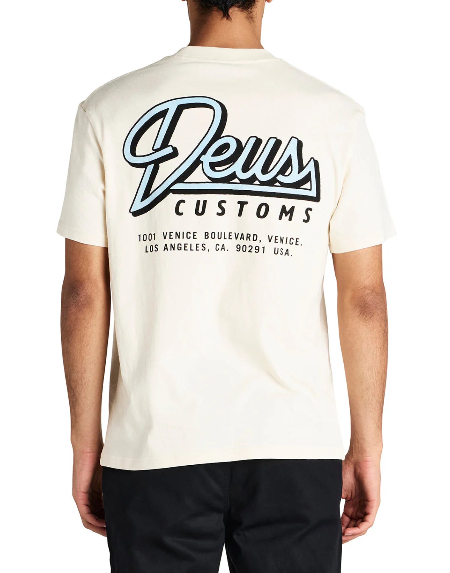 T-shirt man DMP251947A CONDUIT TEE DIRTY WHITE Deus Ex Machina