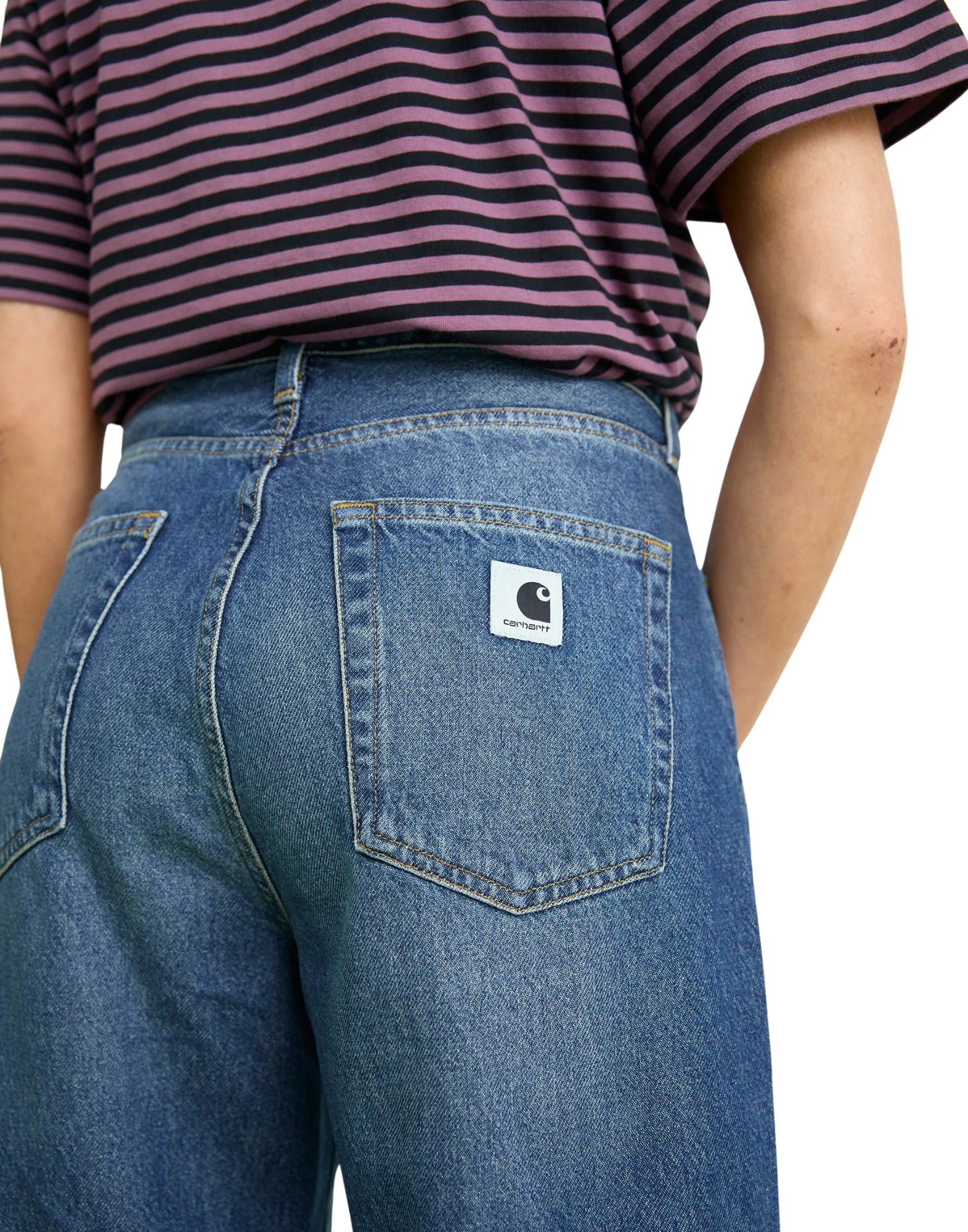 Carhartt WIP W’ Arin Pant – Women’s Fairfield Denim Jeans, Tapered Fit, Blue Dark Used Wash I035881 014L DARK USED ARIN PANT