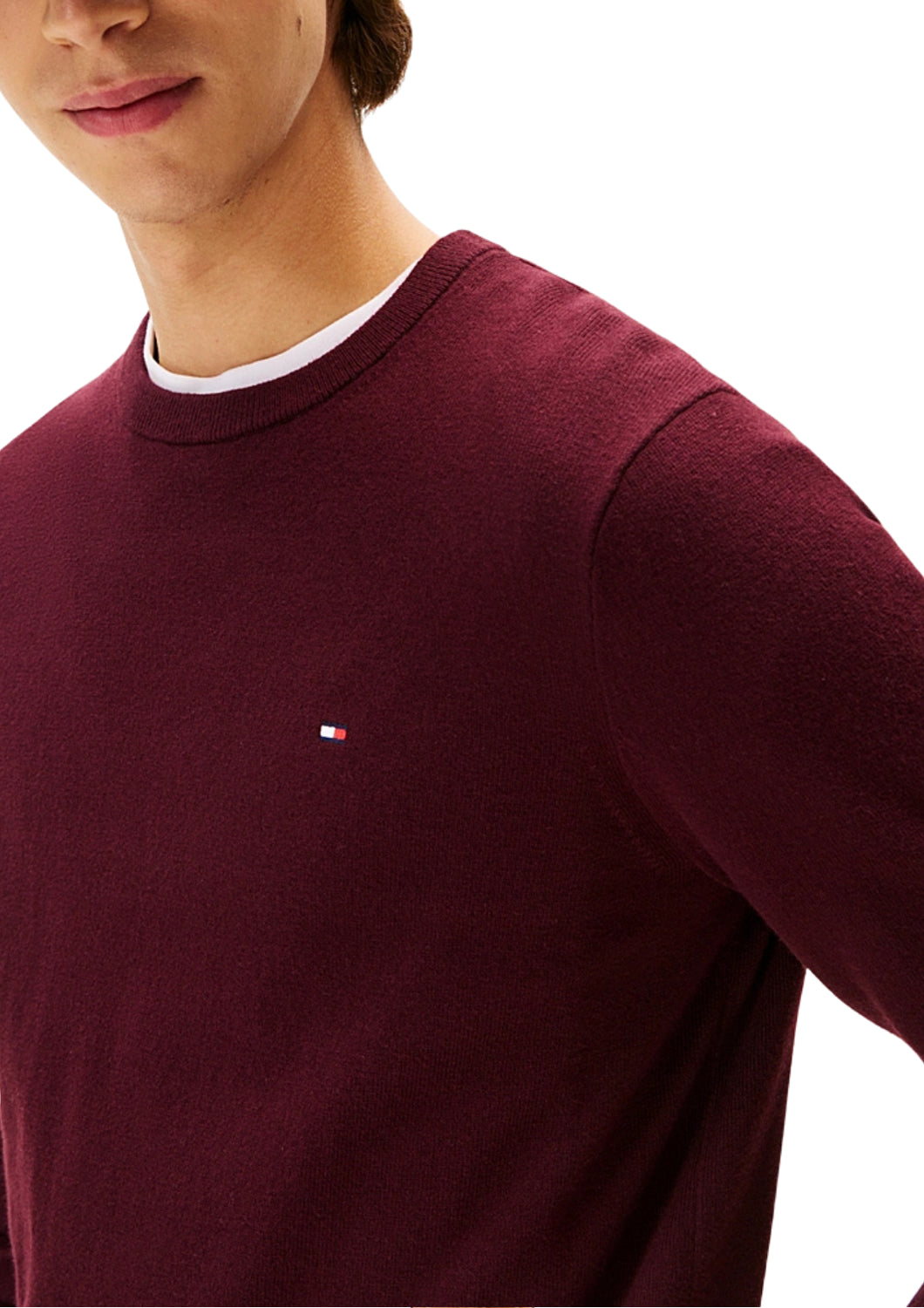 28046 XIH BURGUNDY  SWEATER CASHMERE - Maglieria - TOMMY HILFIGER