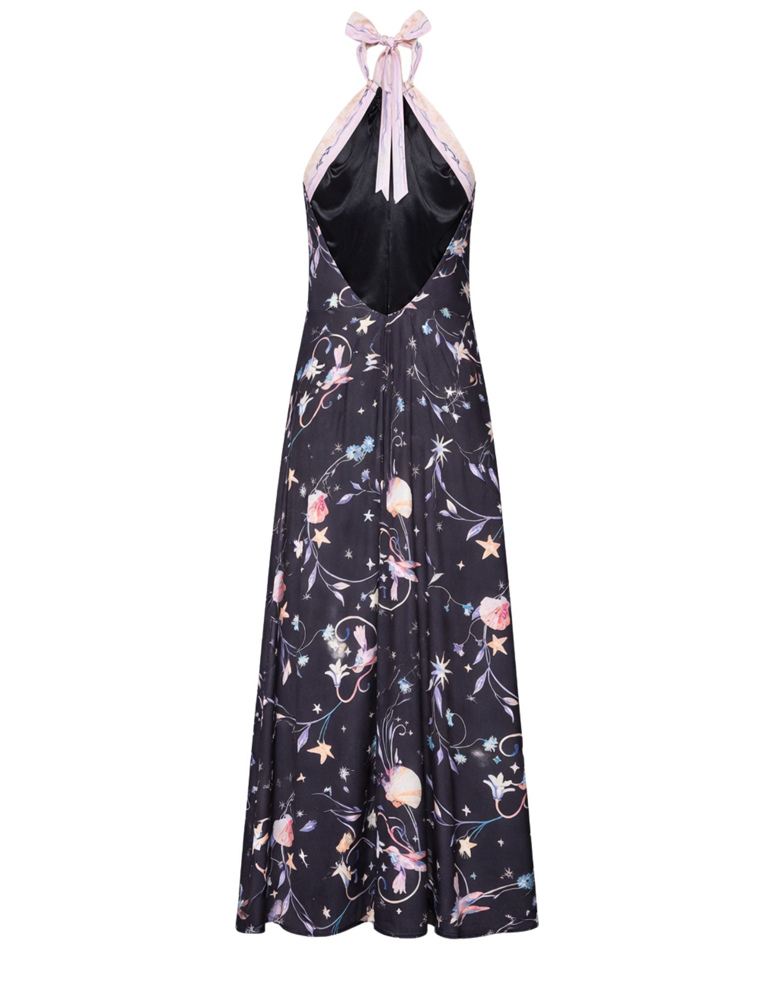 Forte Forte Long Elegant Deliverance Print Dress Midnight Women’s 14923 MY DRESS MIDNIGHT
