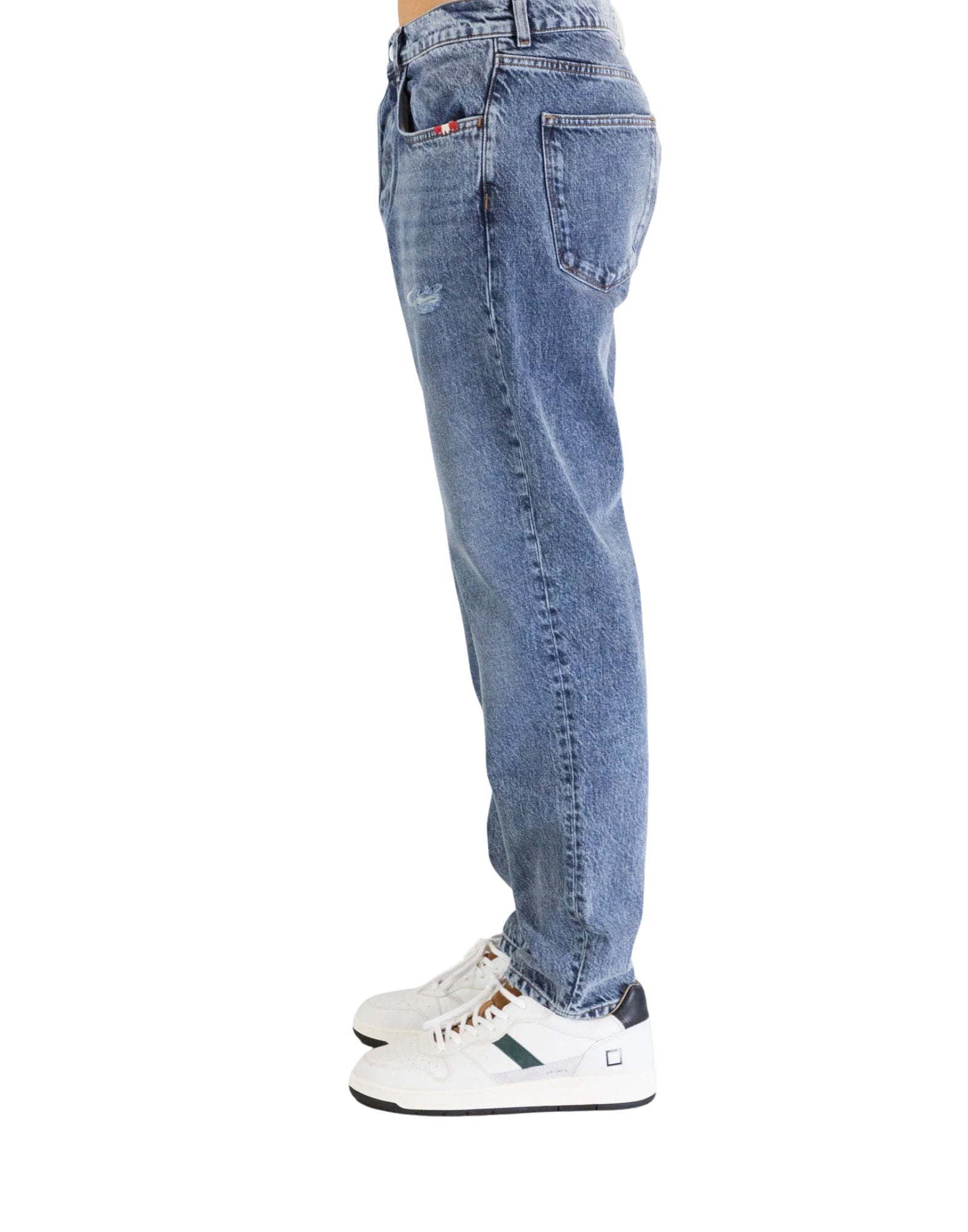 Jeans Man AMU001D5703012 C0999 Geremia Man AMISH Pietra di marmo di denim riciclata Amish