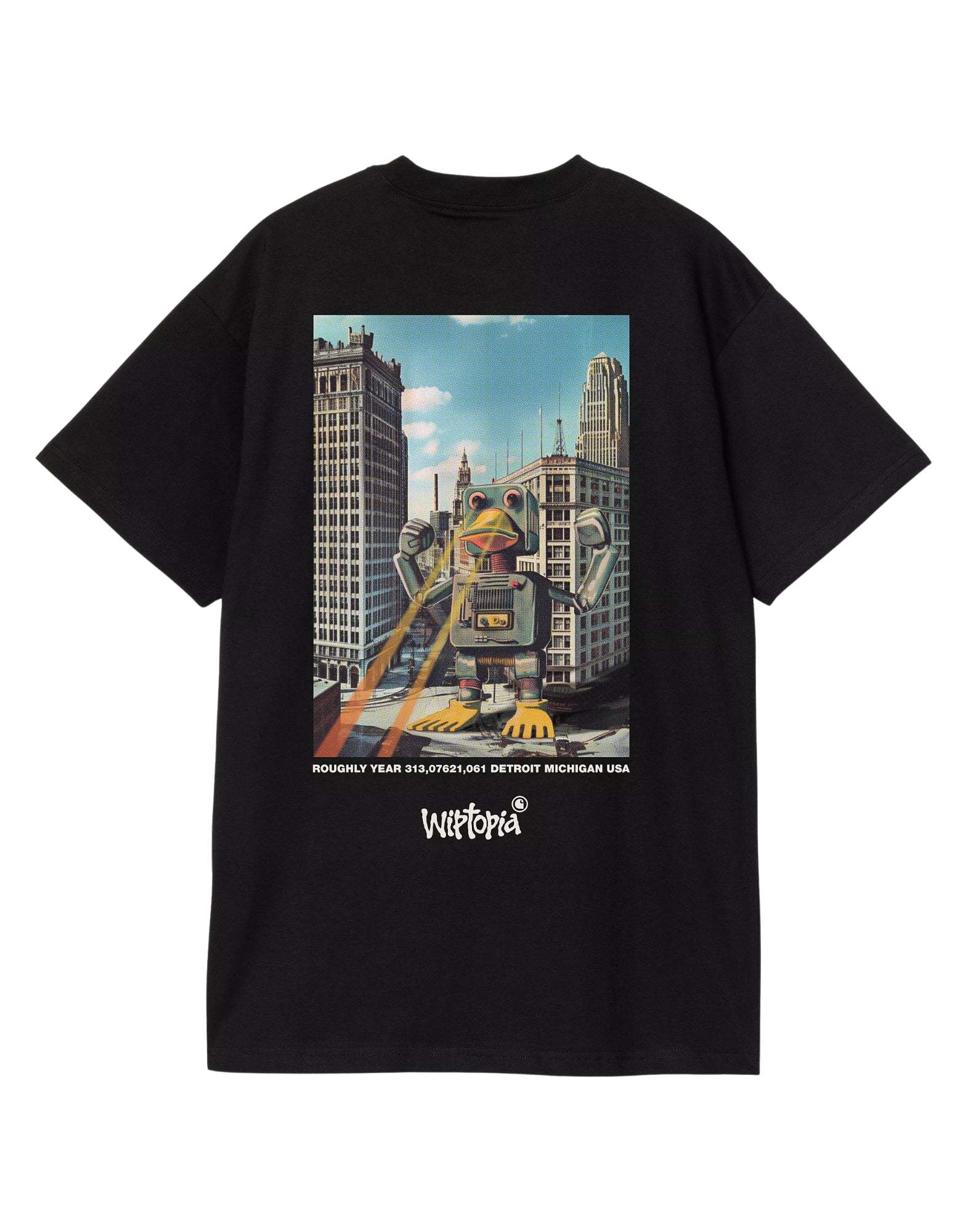 T-shirt man I035492 89XX WIPTOPIA BLACK CARHARTT WIP