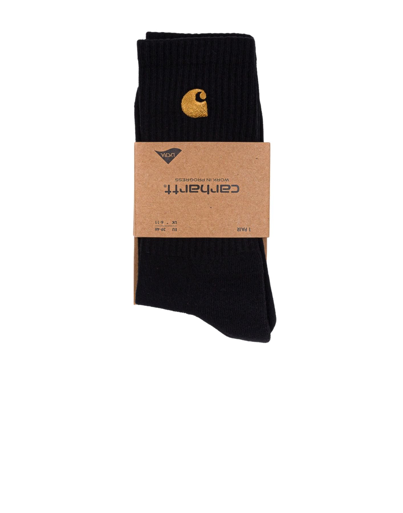 Chaussettes unisexe I029421 00F XX CHASE BLACK CARHARTT WIP