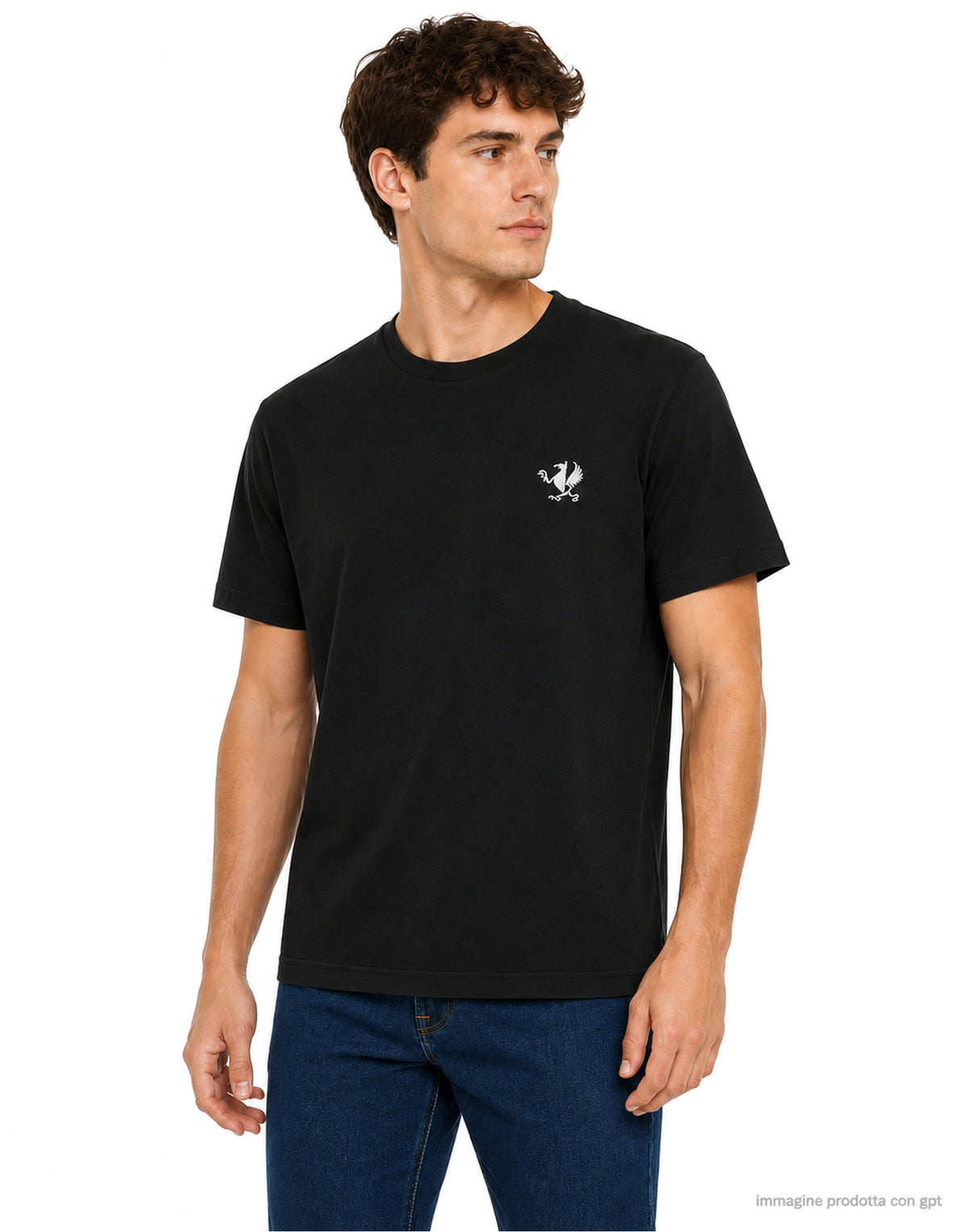 T-shirt uomo manica corta premium Black