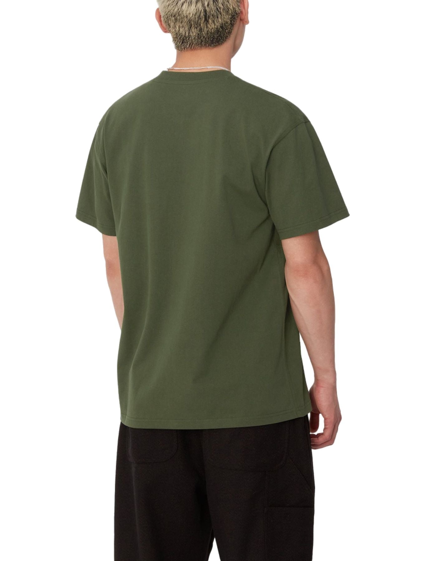 T-shirt man I029956 AMERICAN SCRIPT TARRAGON CARHARTT WIP