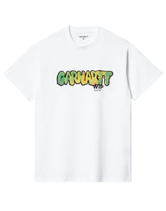 Camiseta para el hombre i033160 Camiseta de goteo blanco CARHARTT WIP