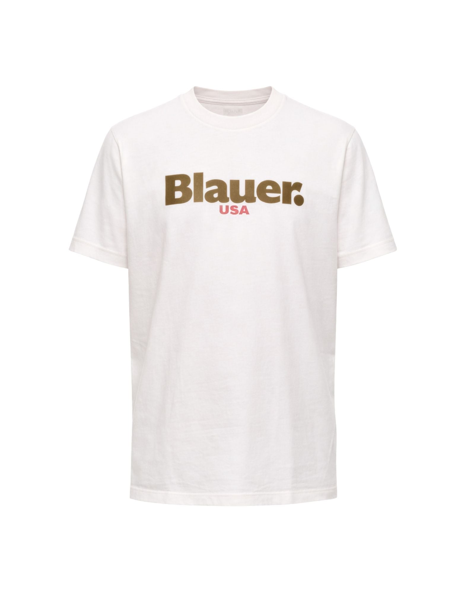 Blauer Ernst Logo Cotton T-Shirt Snow White Men’s 26SBLUH02299-007439 102