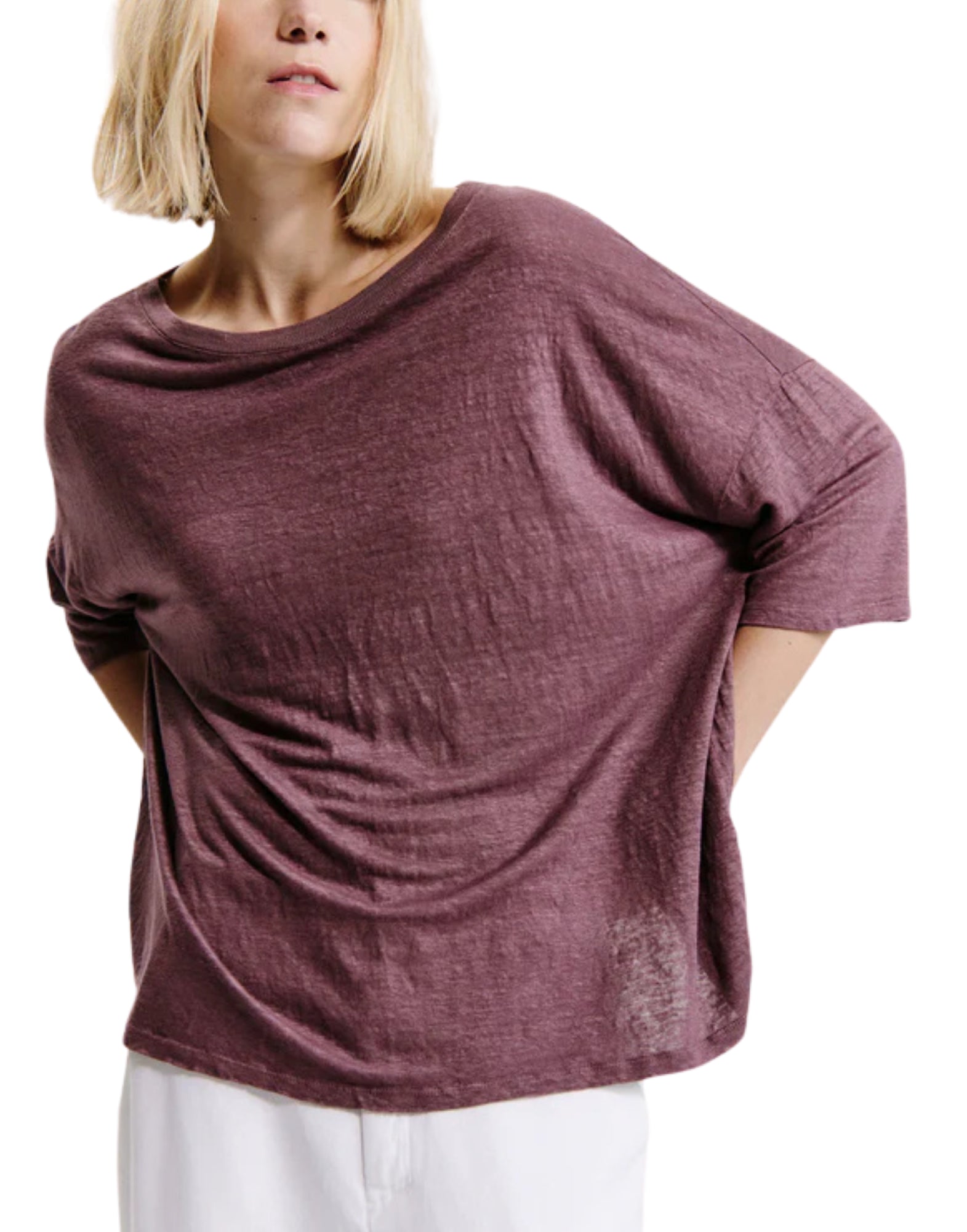 T-shirt woman CFDTRZ208 07 MAUVE TRANSIT