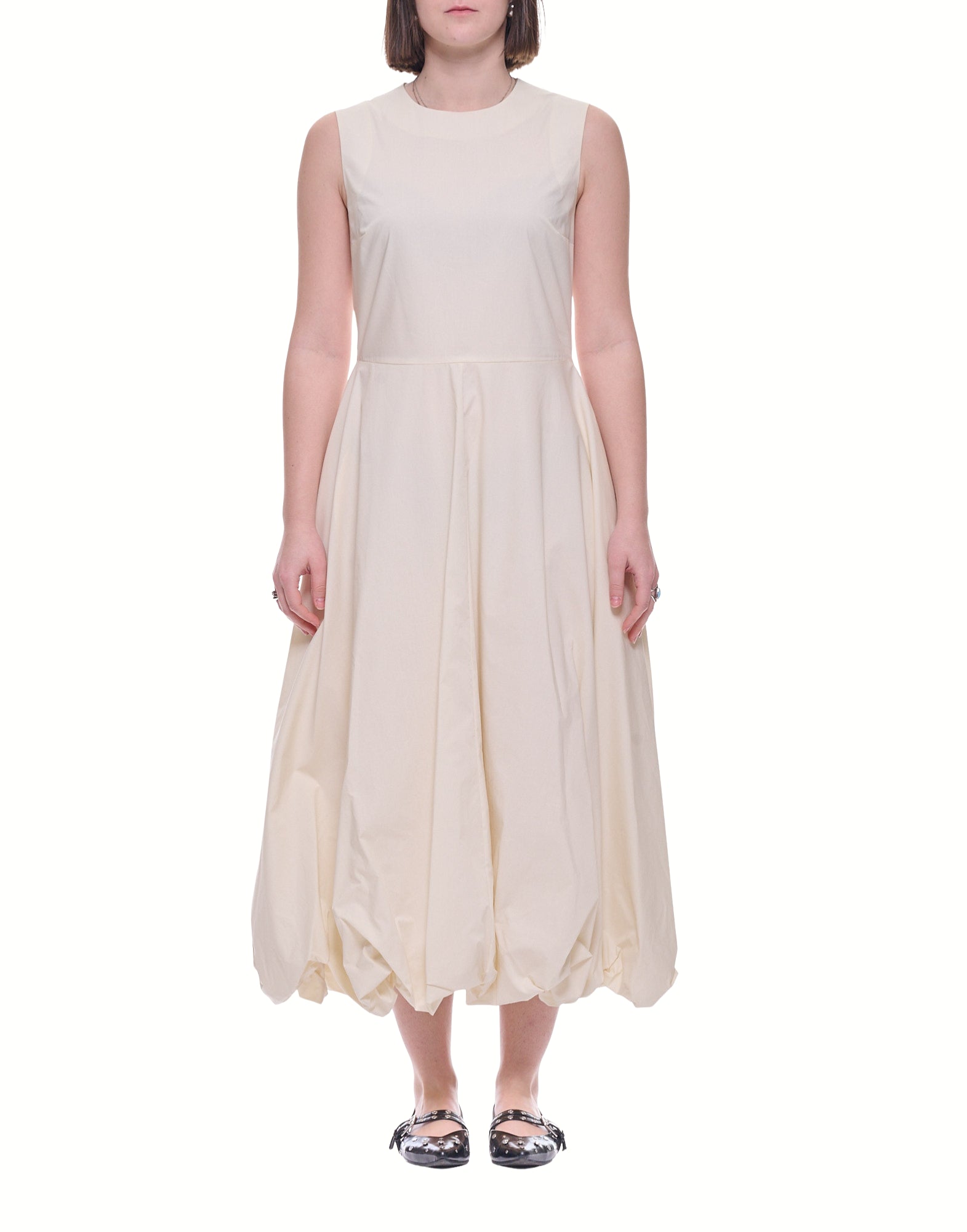 Meimeij Women’s Anise Cotton Maxi Dress, Zip Closure, Regular Fit, Made in Italy E6/I/M6EA23 824 ANISE