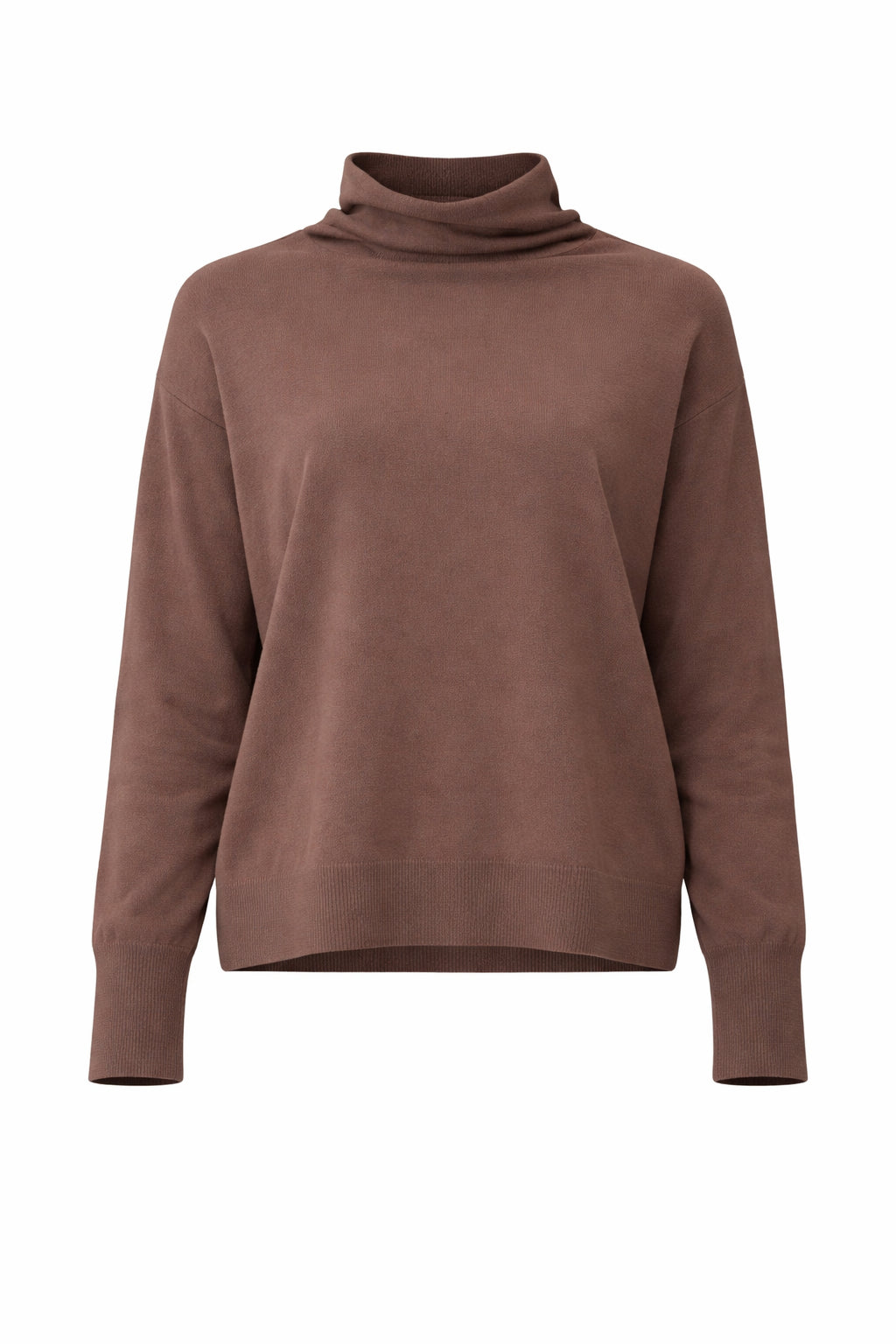 D3208 677 BROWN SWEATER - Maglieria - ARAGONA