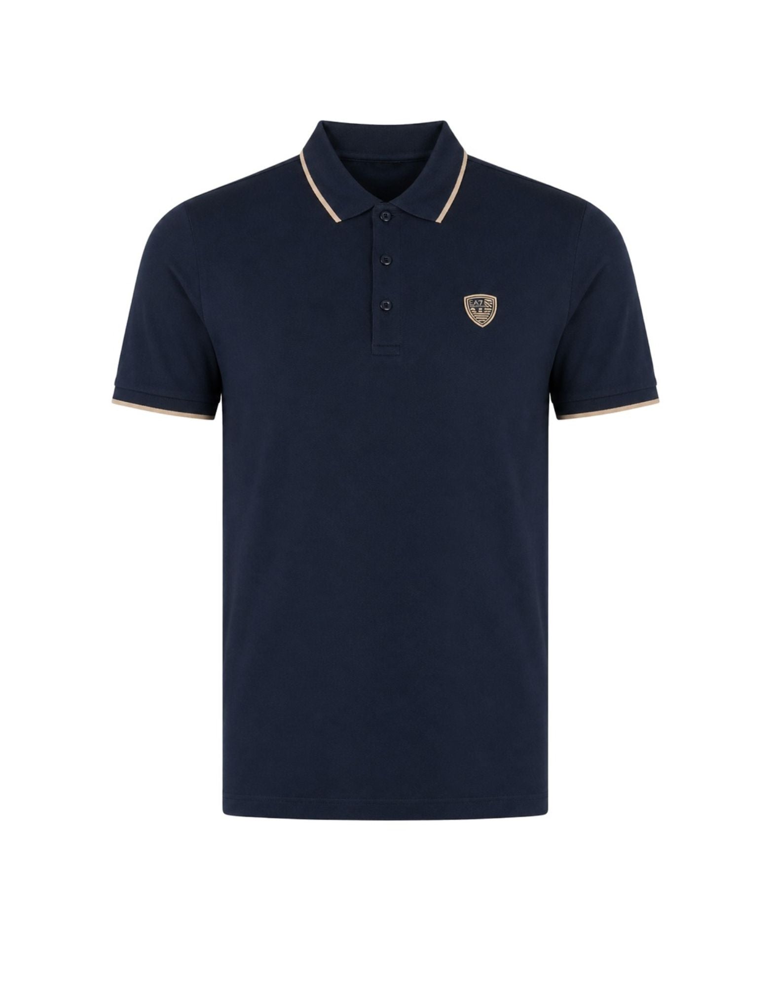 Blauer Damon Blue Polo Shirt with Contrast Trim 26BLUT02288-007479 888 BLU