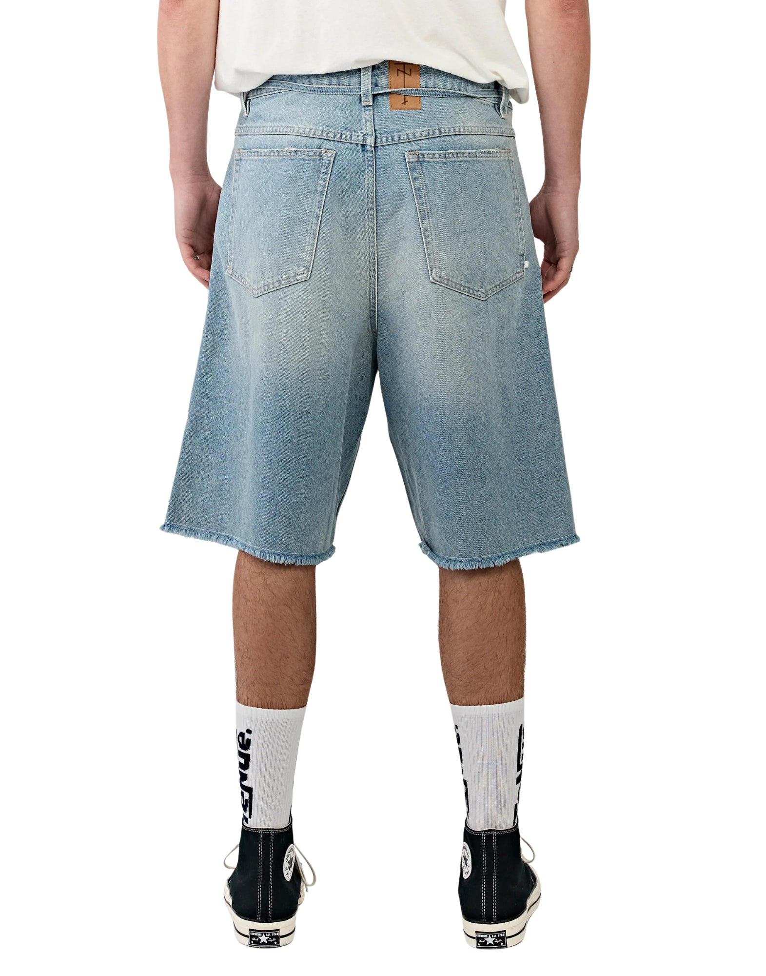 노아 Short Westlock 남녀공용 배기 핏, 미드 라이즈, 지퍼 플라이, NOAH SHORT