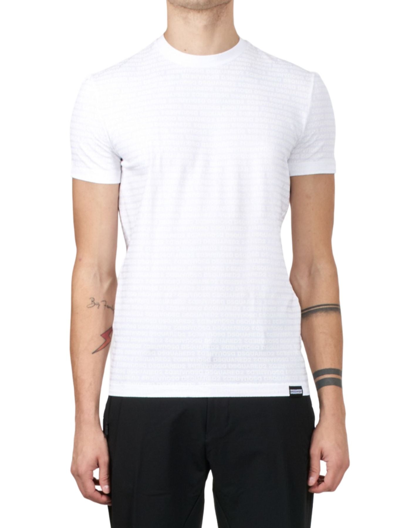 T-shirt man D9M205510 100 WHITE DSQUARED2