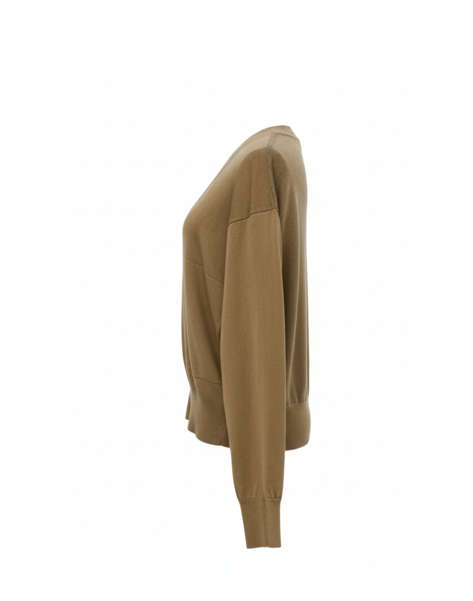 CT25308 2214 CAMEL/GREY CARDIGAN - Maglieria - CT PLAGE