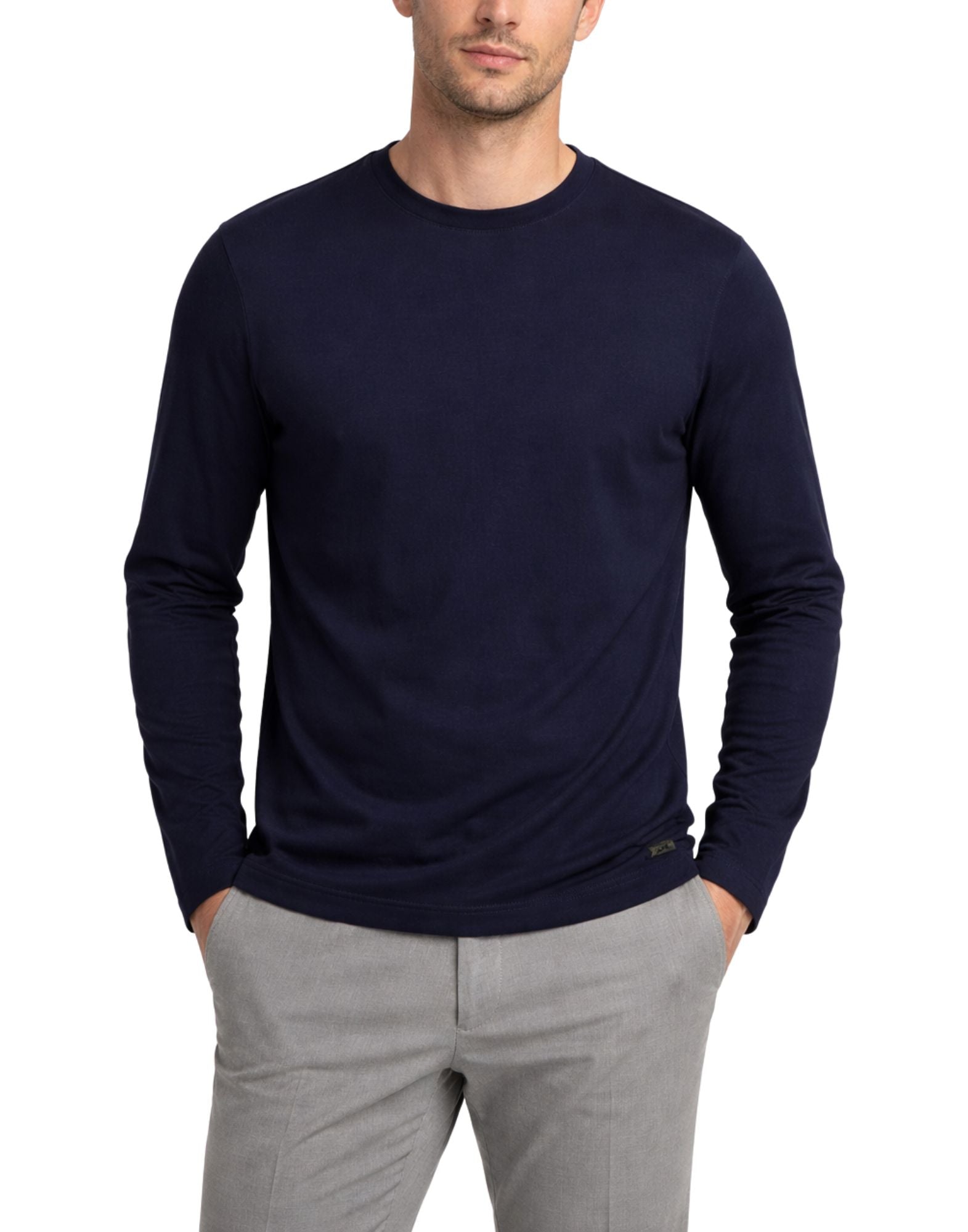 Unity Original Mauna NY Technical Knit Sweater Blu Navy Men’s KN-MAUNA NY BLU NAVY