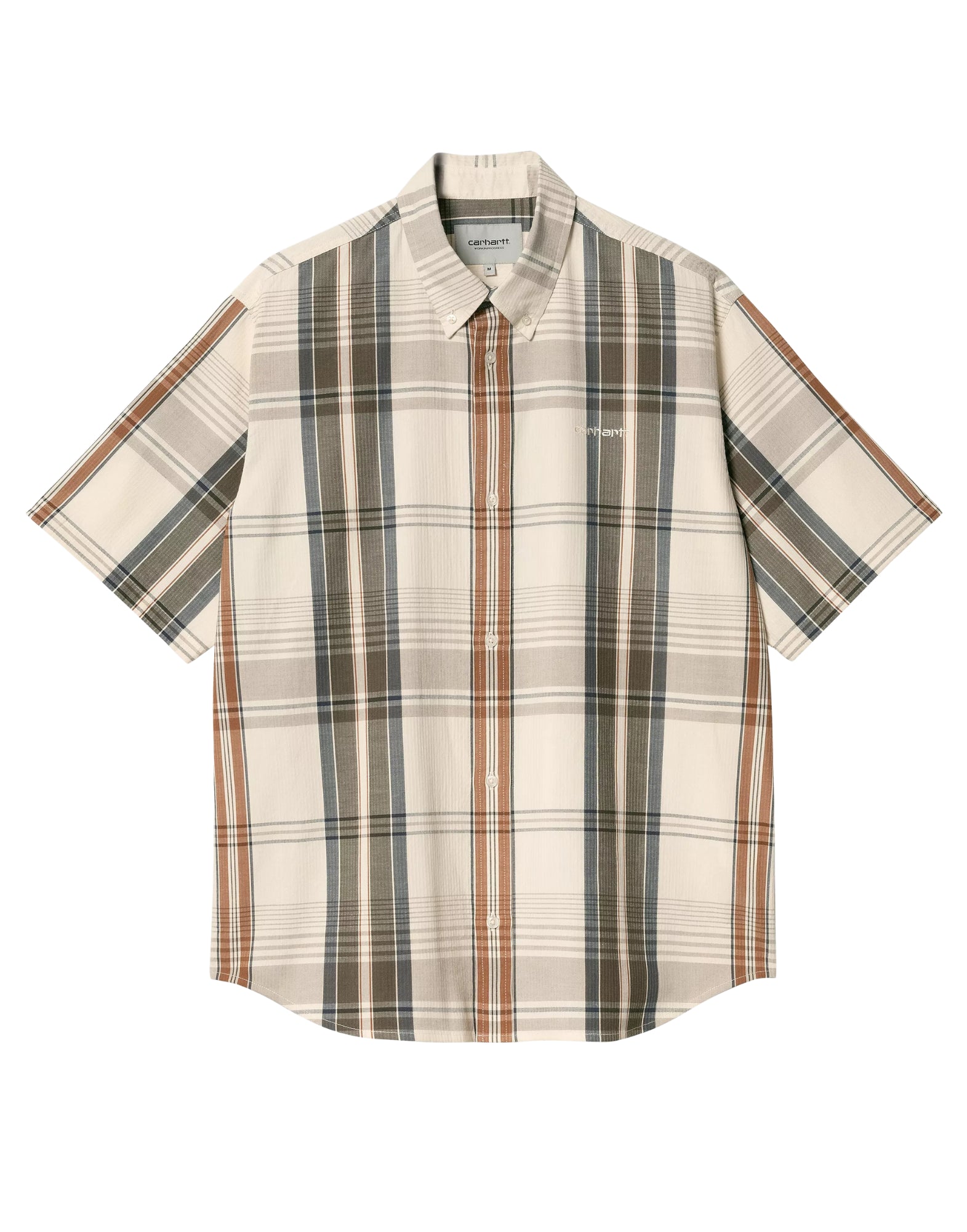 Shirt man I034546 2UX ROSLIN CHECK NATURAL WAX CARHARTT WIP