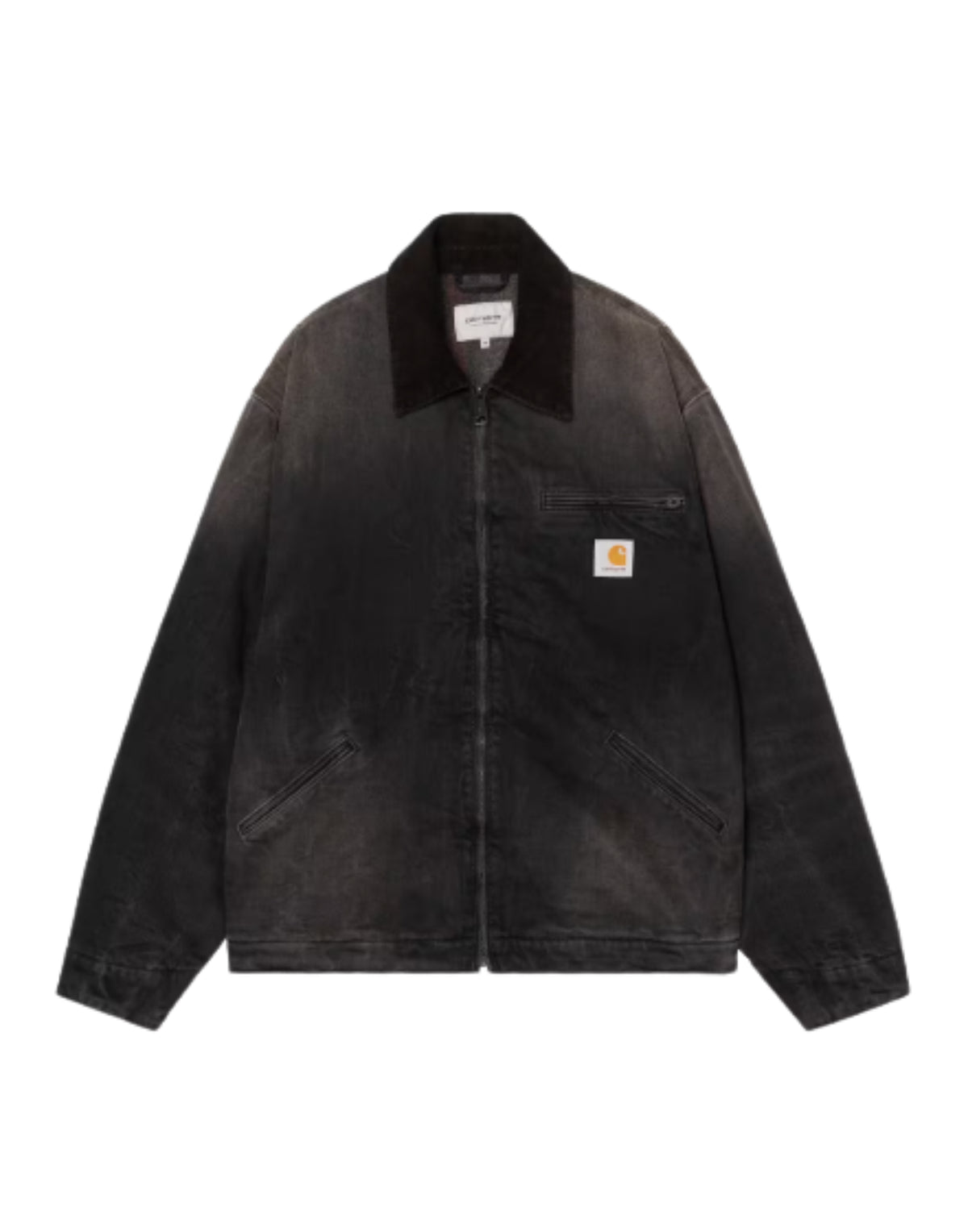 OG Detroit Jacket Black / Black	tobacco used wash