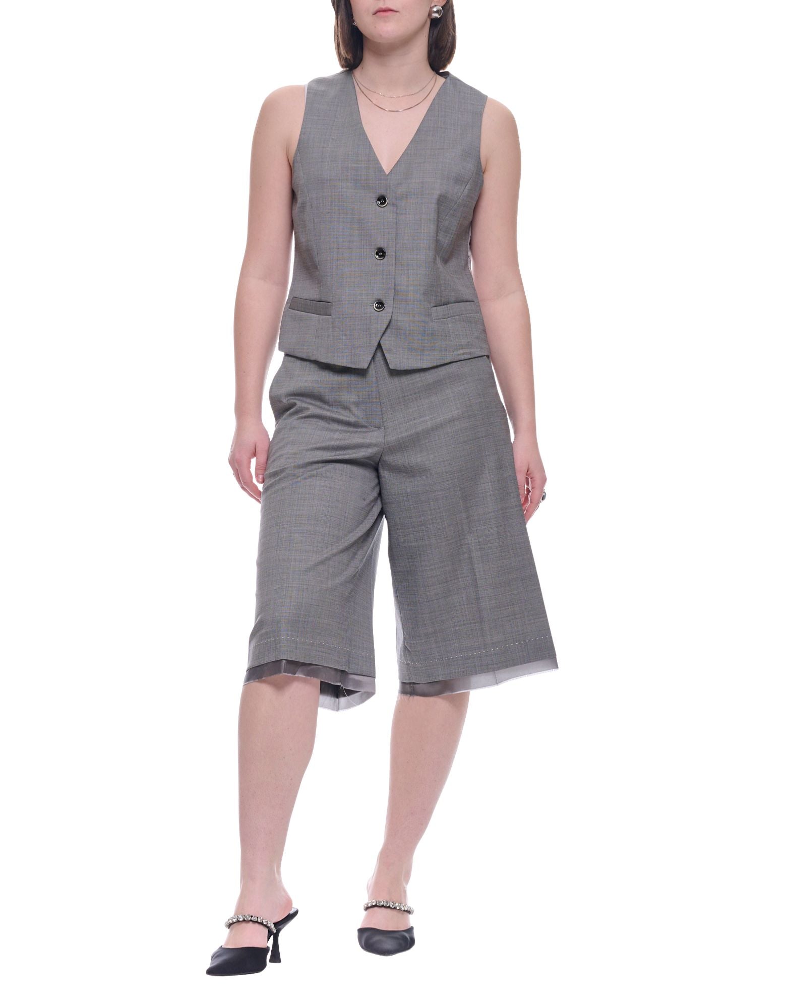 Nine In The Morning Ariele Women’s Grey Wool Vest ARL15 V19 IRON