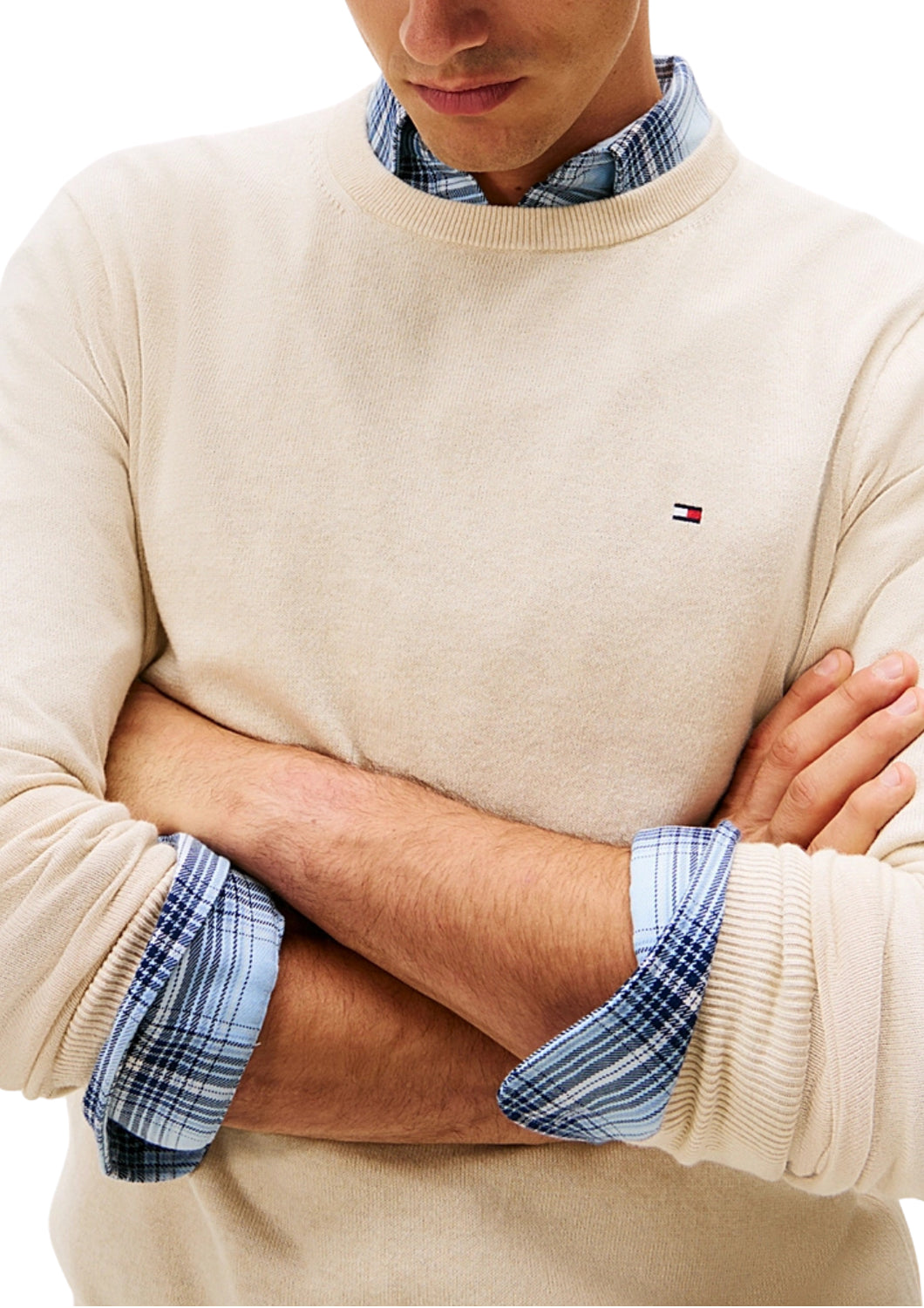 28046 Z00 IVORY SWEATER CASHMERE - Maglieria - TOMMY HILFIGER