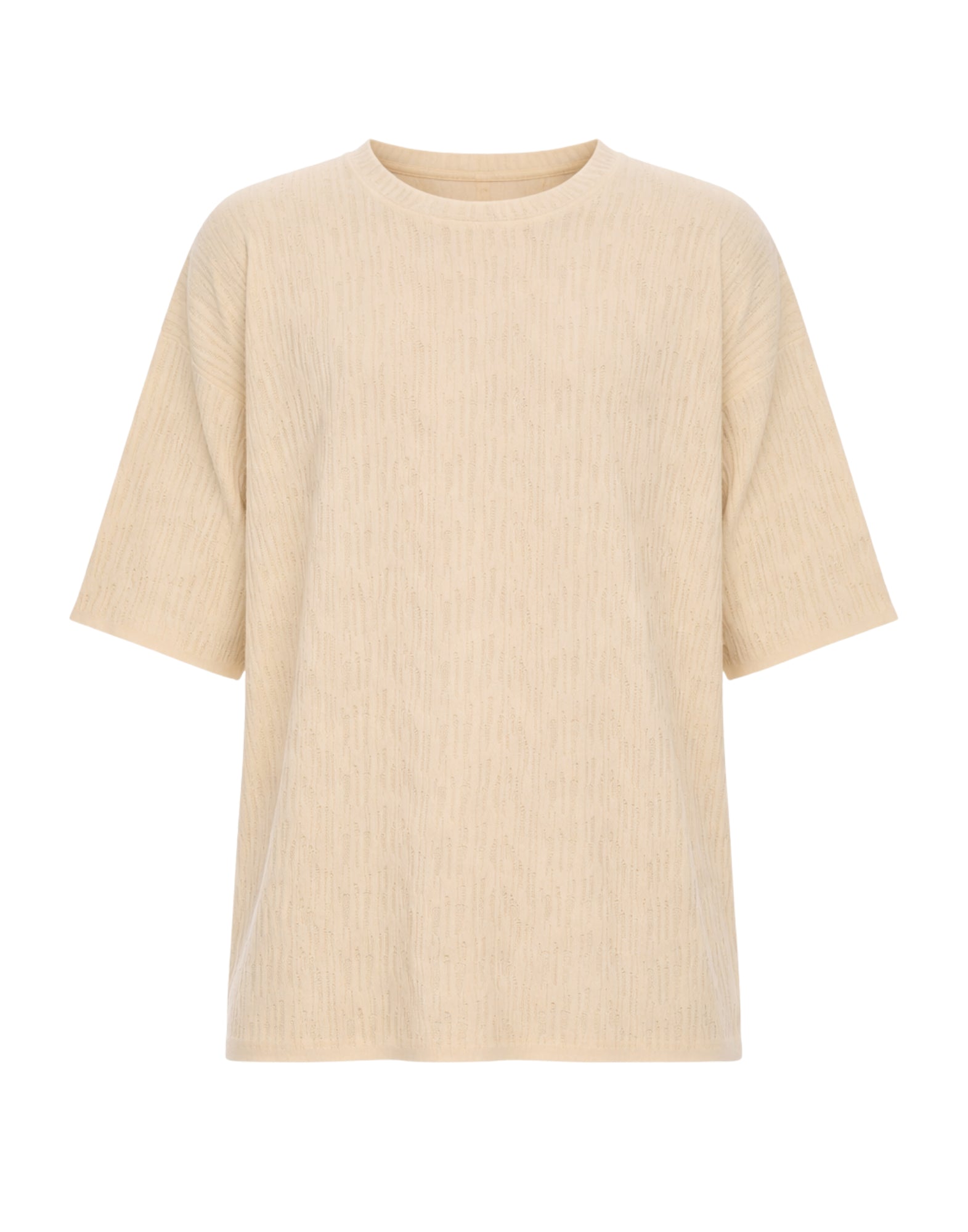 Atomofactory Men’s Ivory T-Shirt Relaxed Fit PE25AFU21 AVORIO