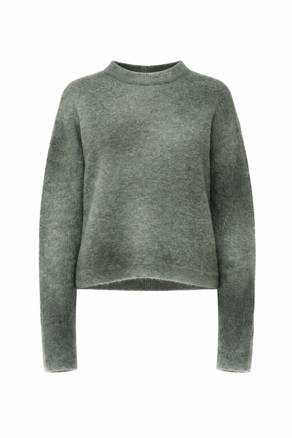 Alpaca Blend Crew Neck Sweater Sage Green